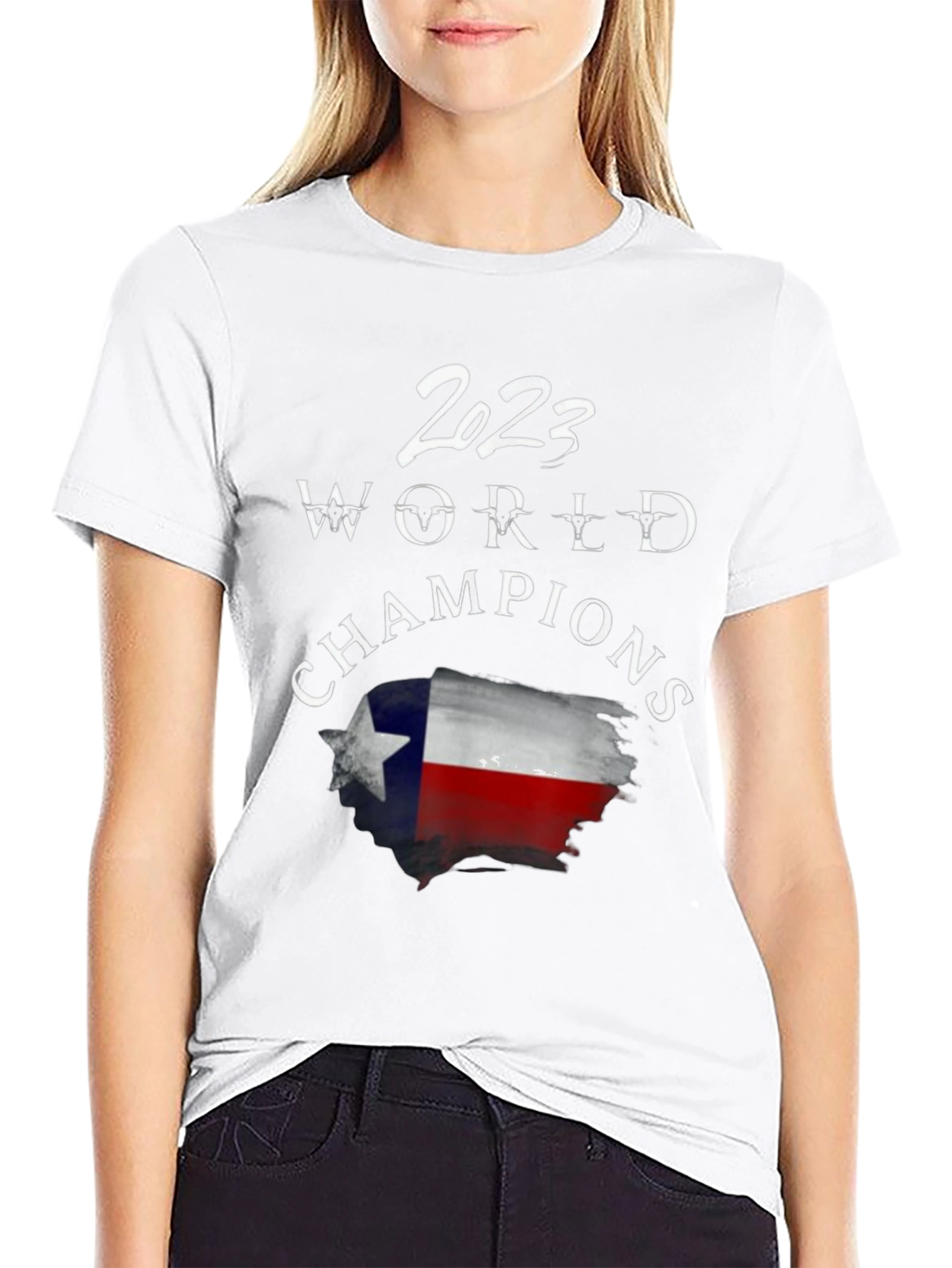 2023 World Champions Texas Flag Graphic T-Shirt