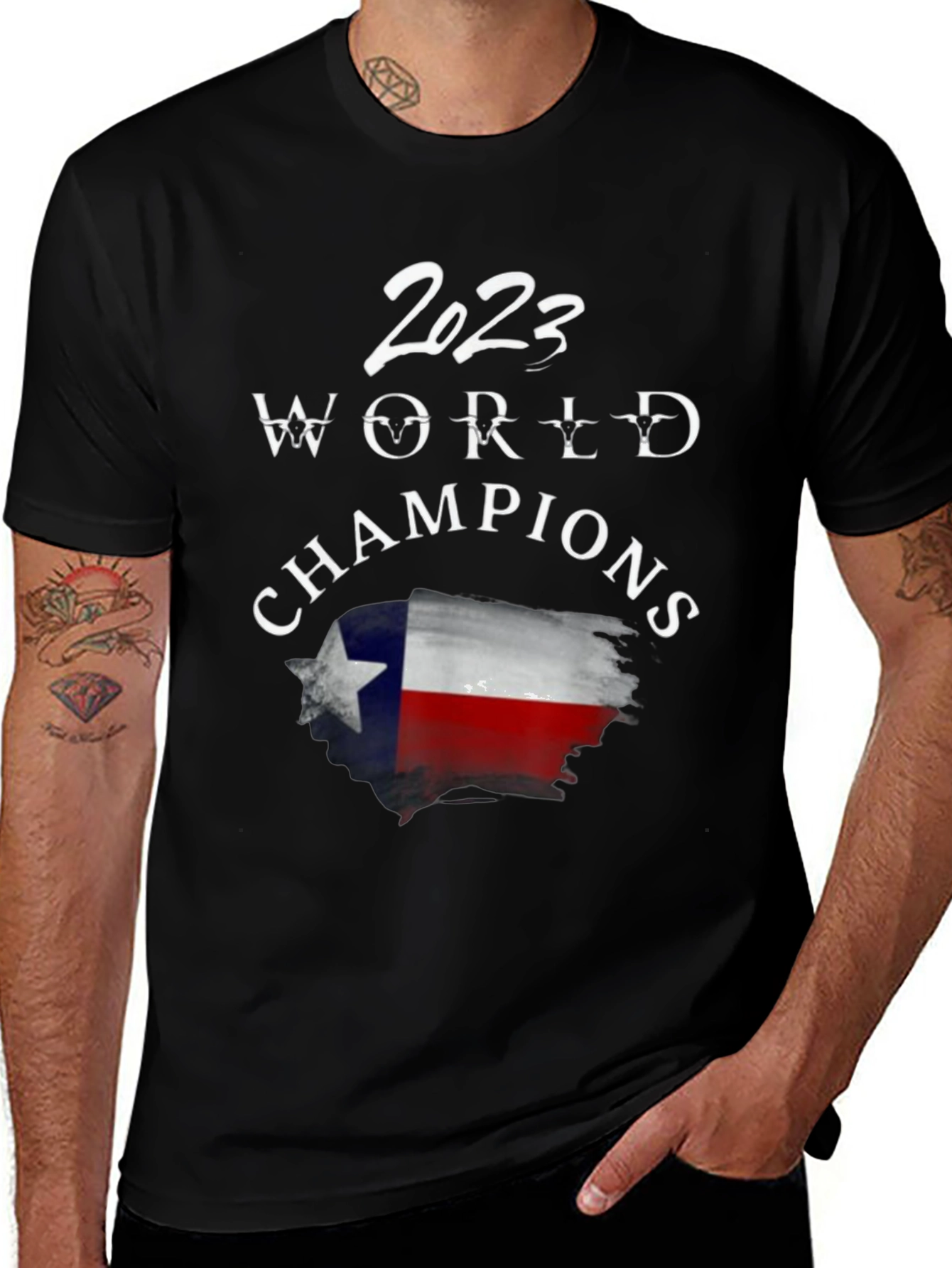 2023 World Champions Texas Flag Graphic T-Shirt
