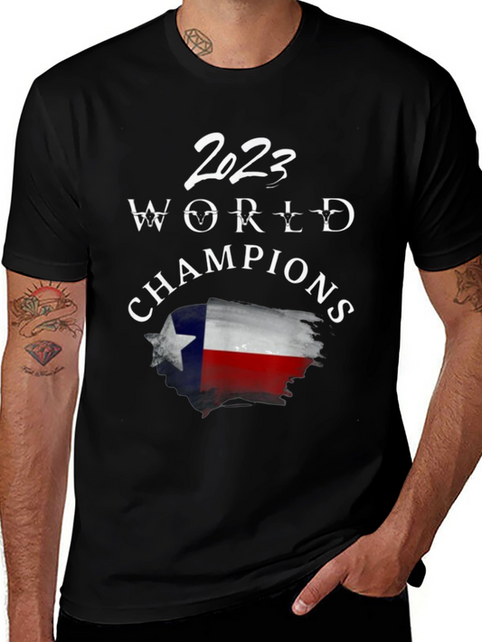 2023 World Champions Texas Flag Graphic T-Shirt