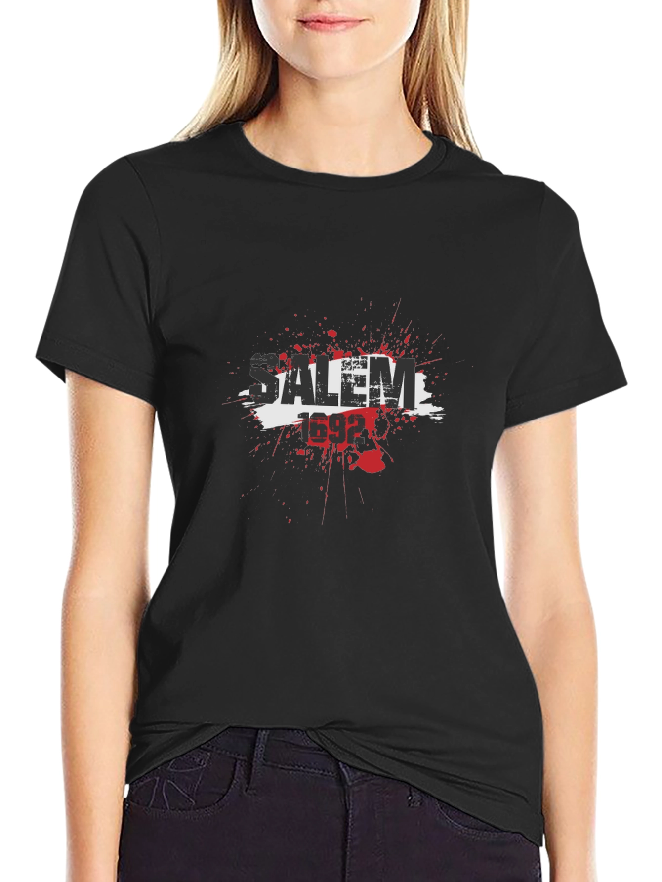 Salem 1692 Mens Black Graphic T-Shirt