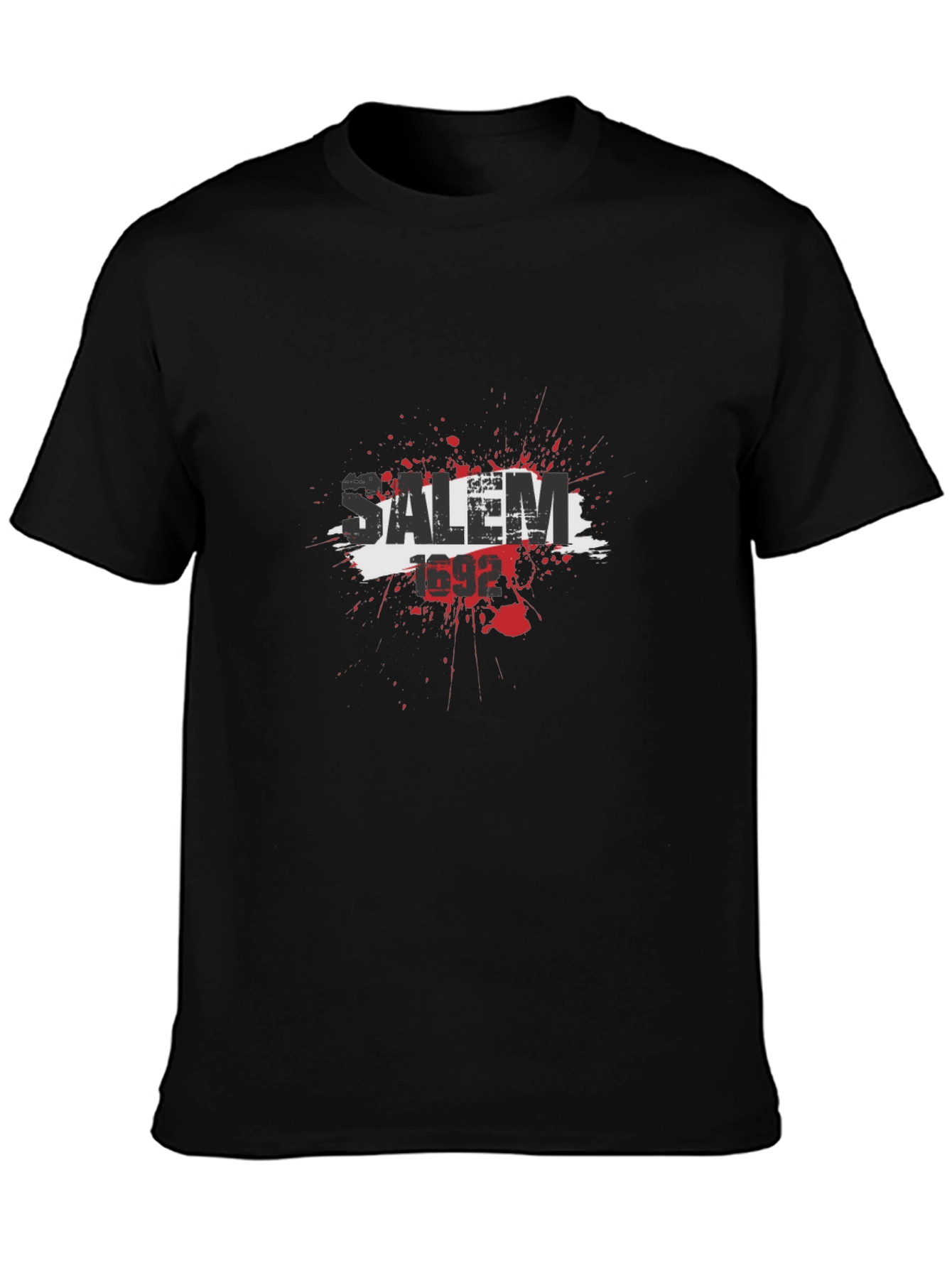 Salem 1692 Mens Black Graphic T-Shirt