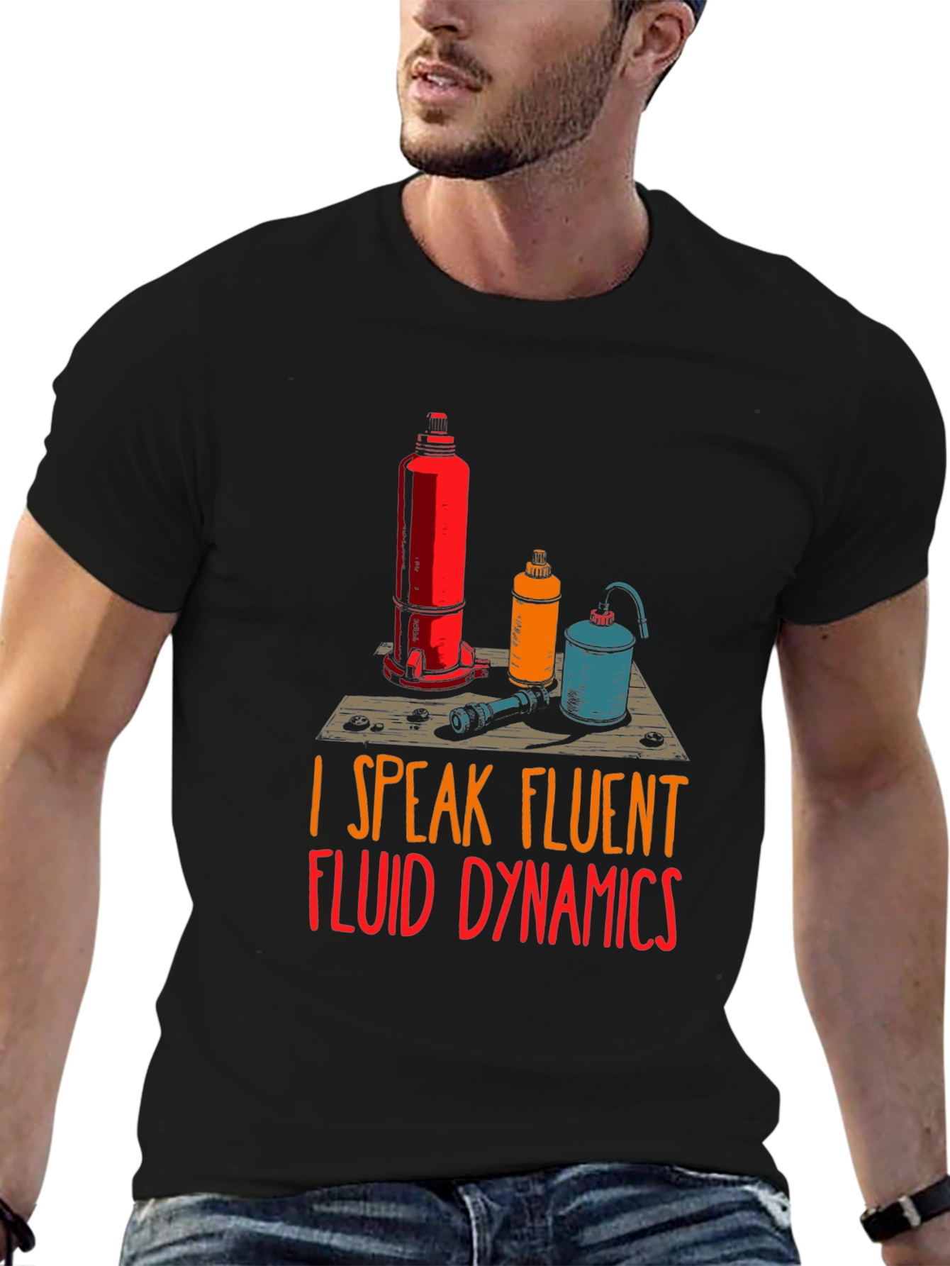 Fluent Fluid Dynamics Graphic T-Shirt
