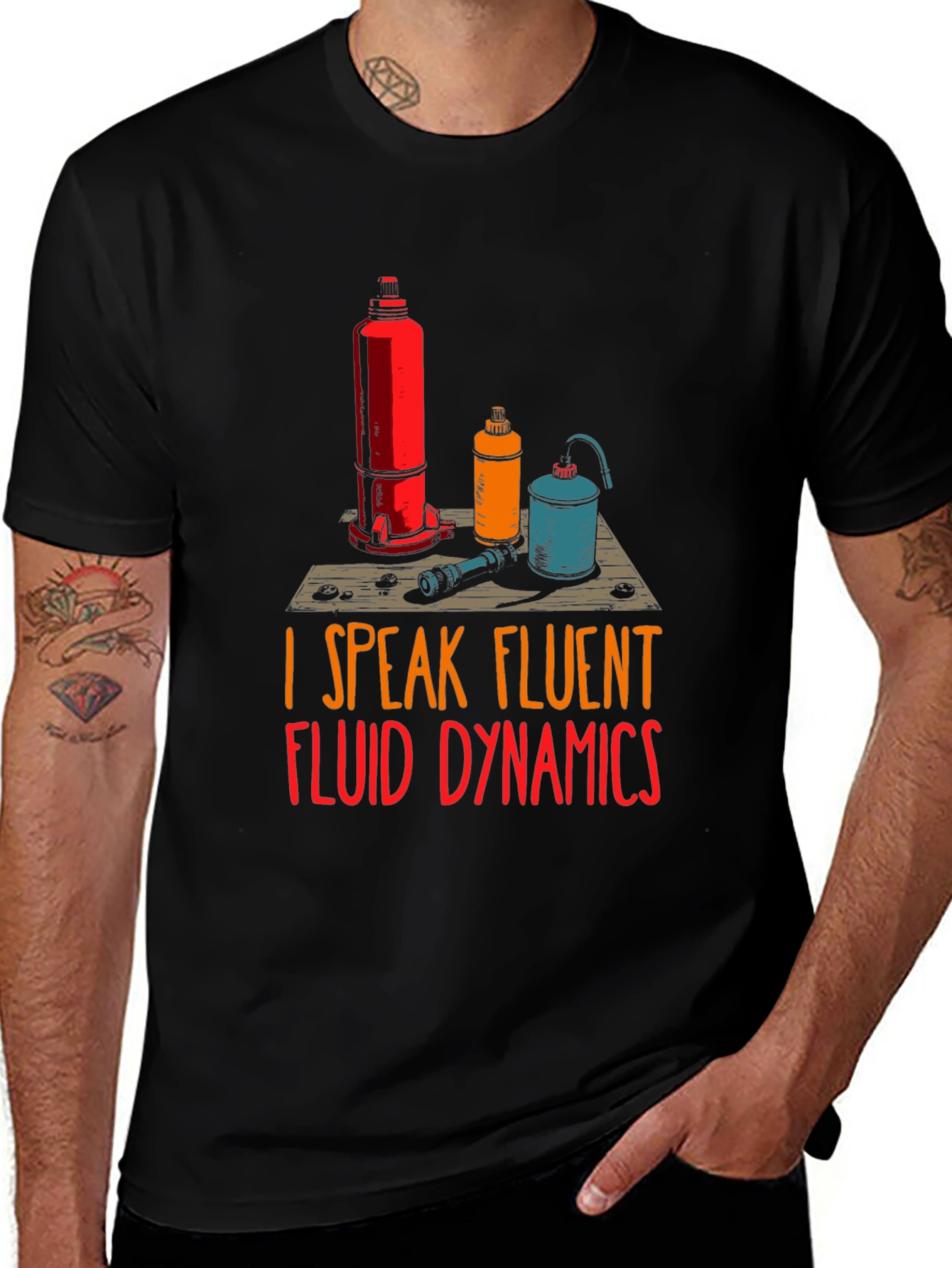 Fluent Fluid Dynamics Graphic T-Shirt