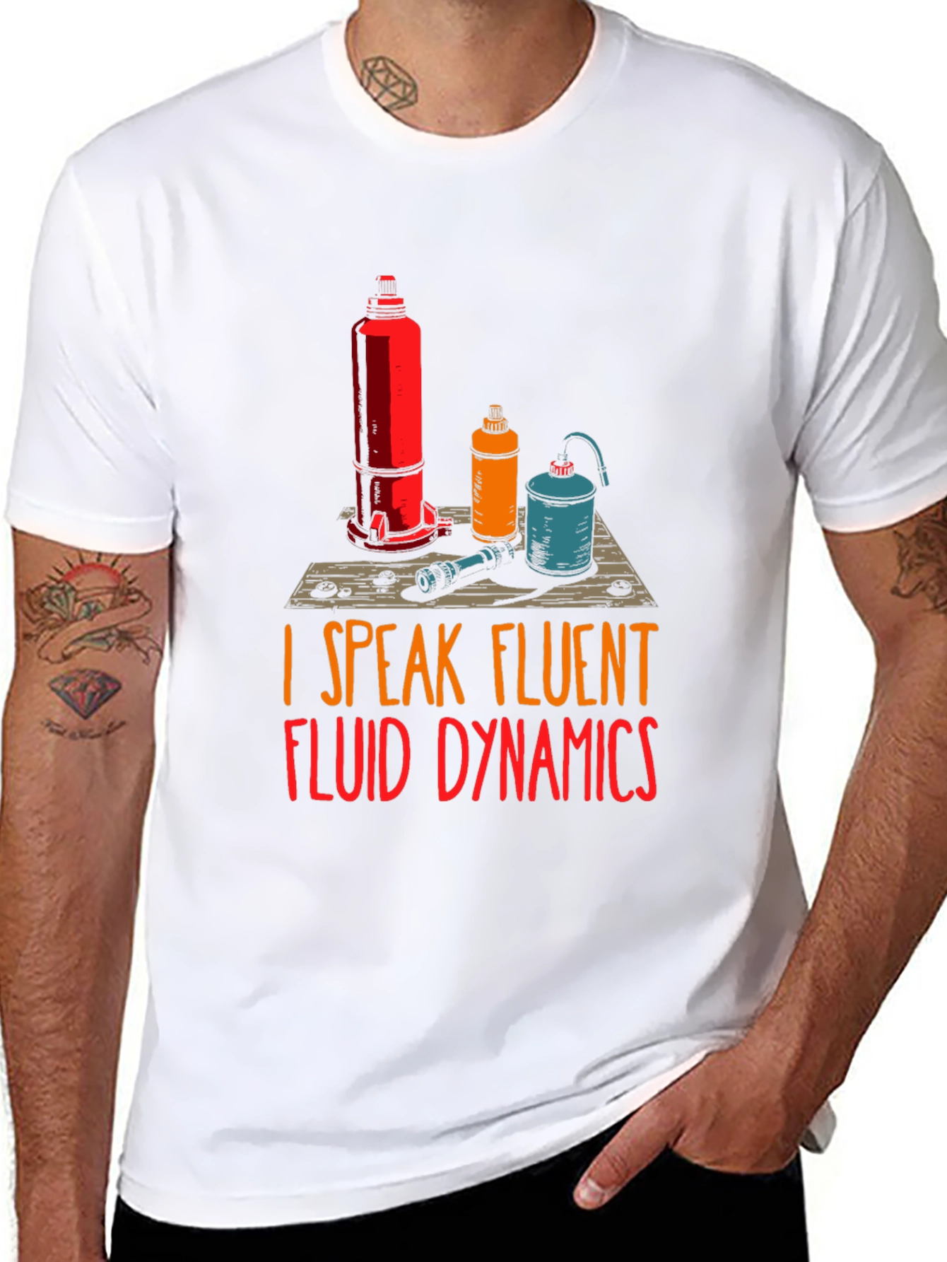 Fluent Fluid Dynamics Graphic T-Shirt