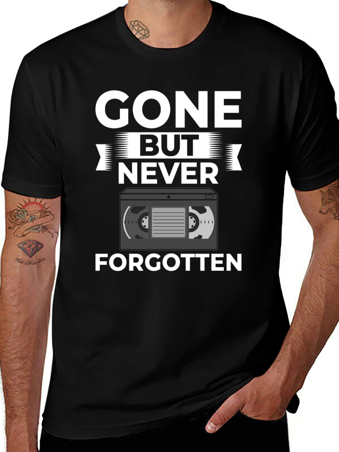 Gone But Never Forgotten VHS Tape T-Shirt