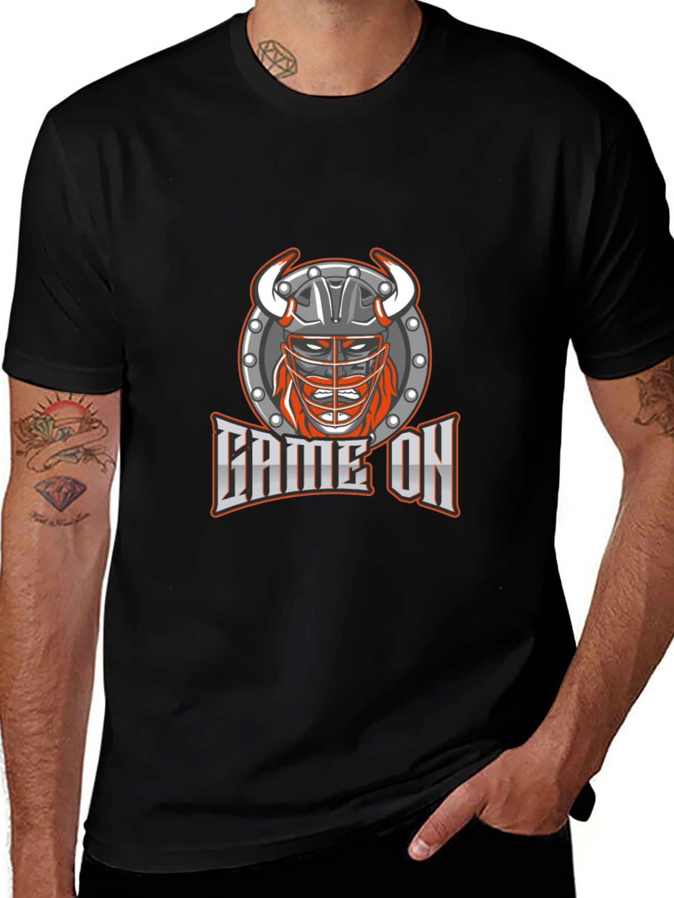 Game On Viking T-Shirt - Black
