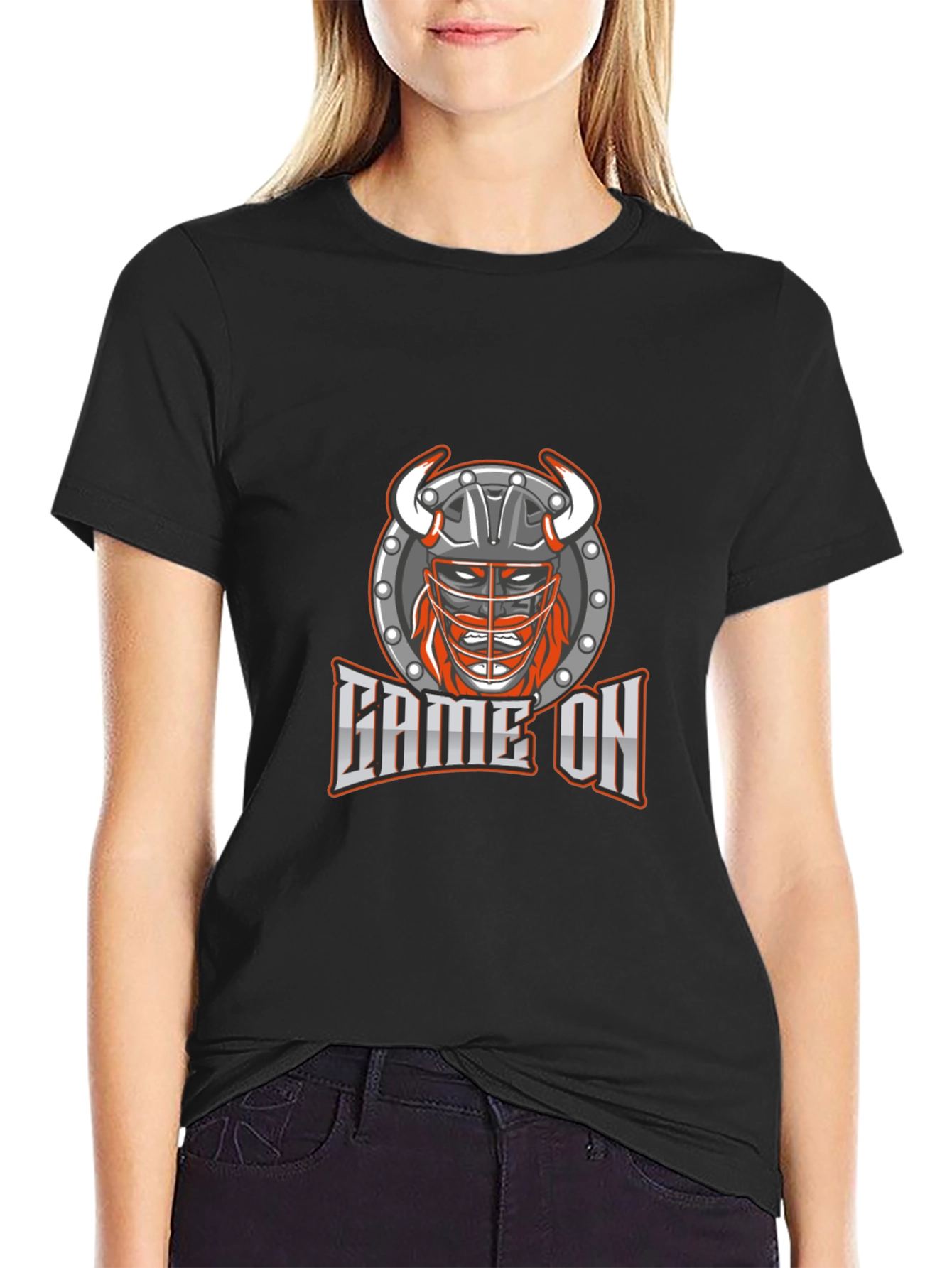 Game On Viking T-Shirt - Black
