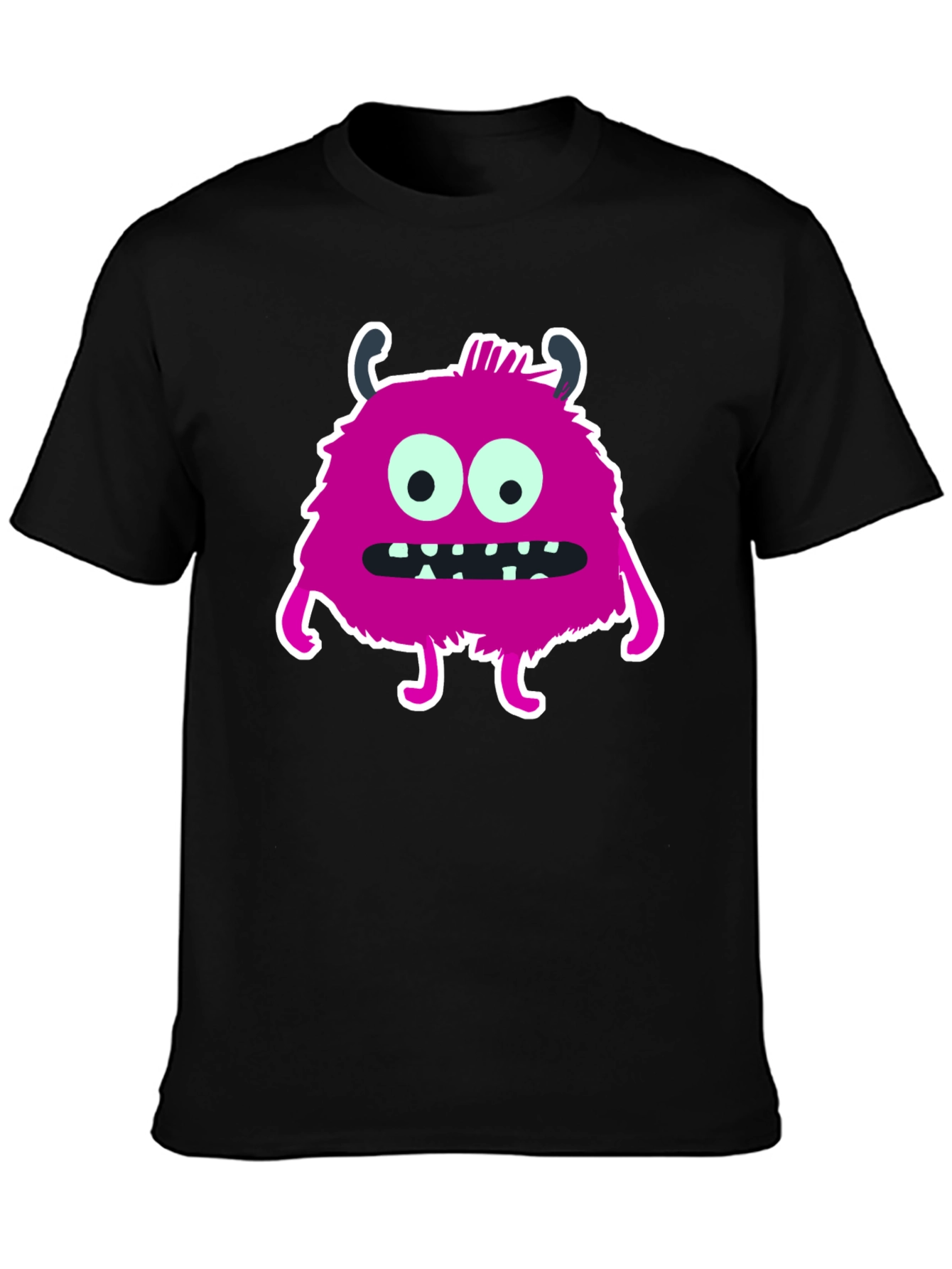 Monster Graphic T-Shirt - Black