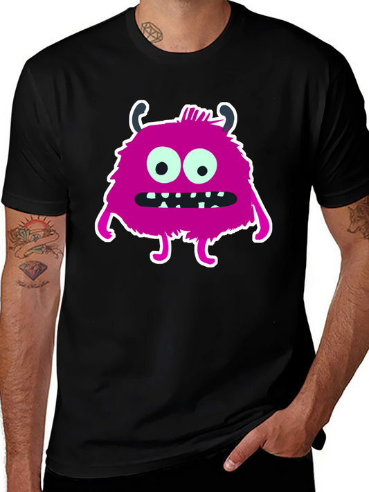 Monster Graphic T-Shirt - Black