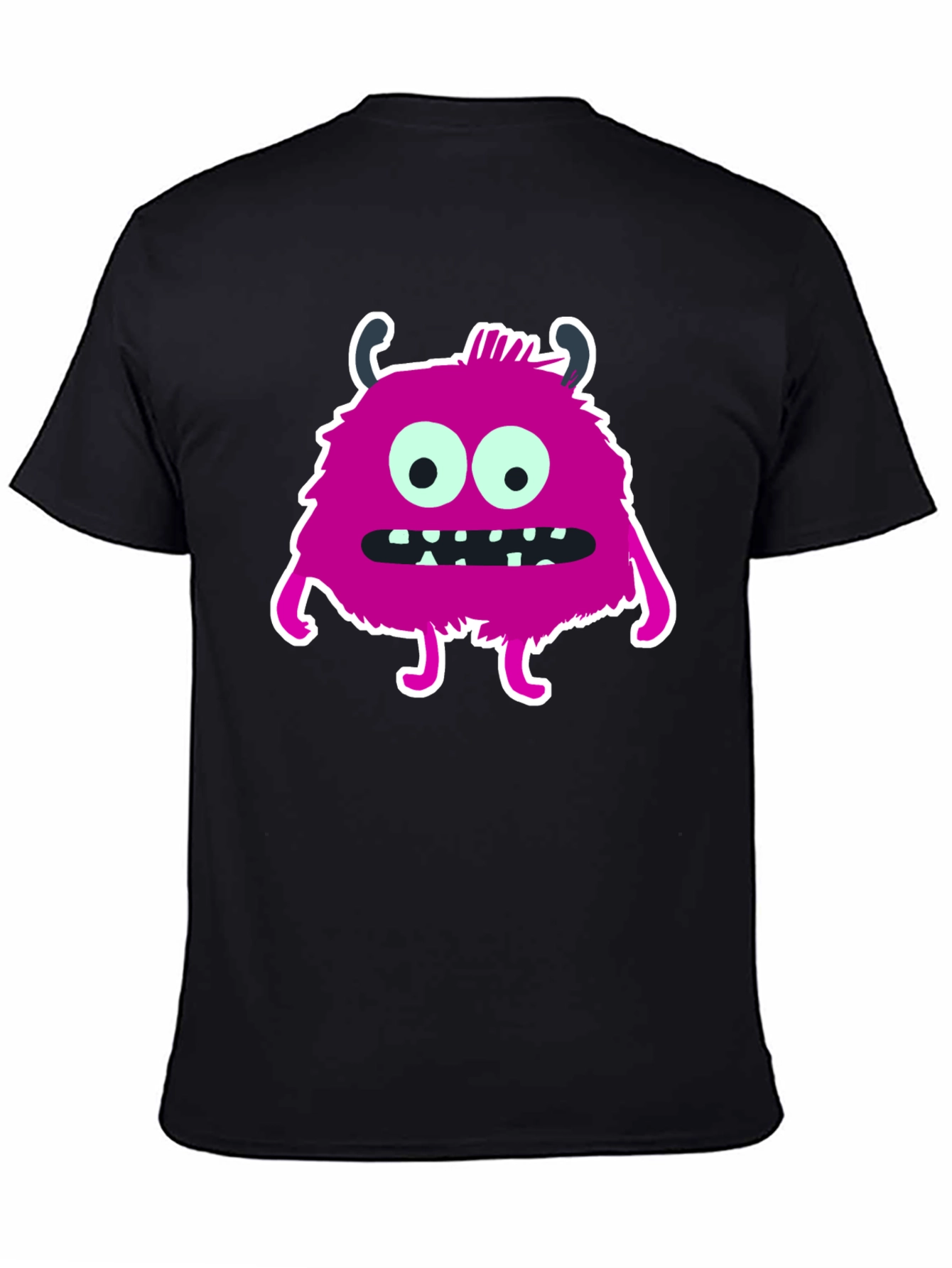 Monster Graphic T-Shirt - Black