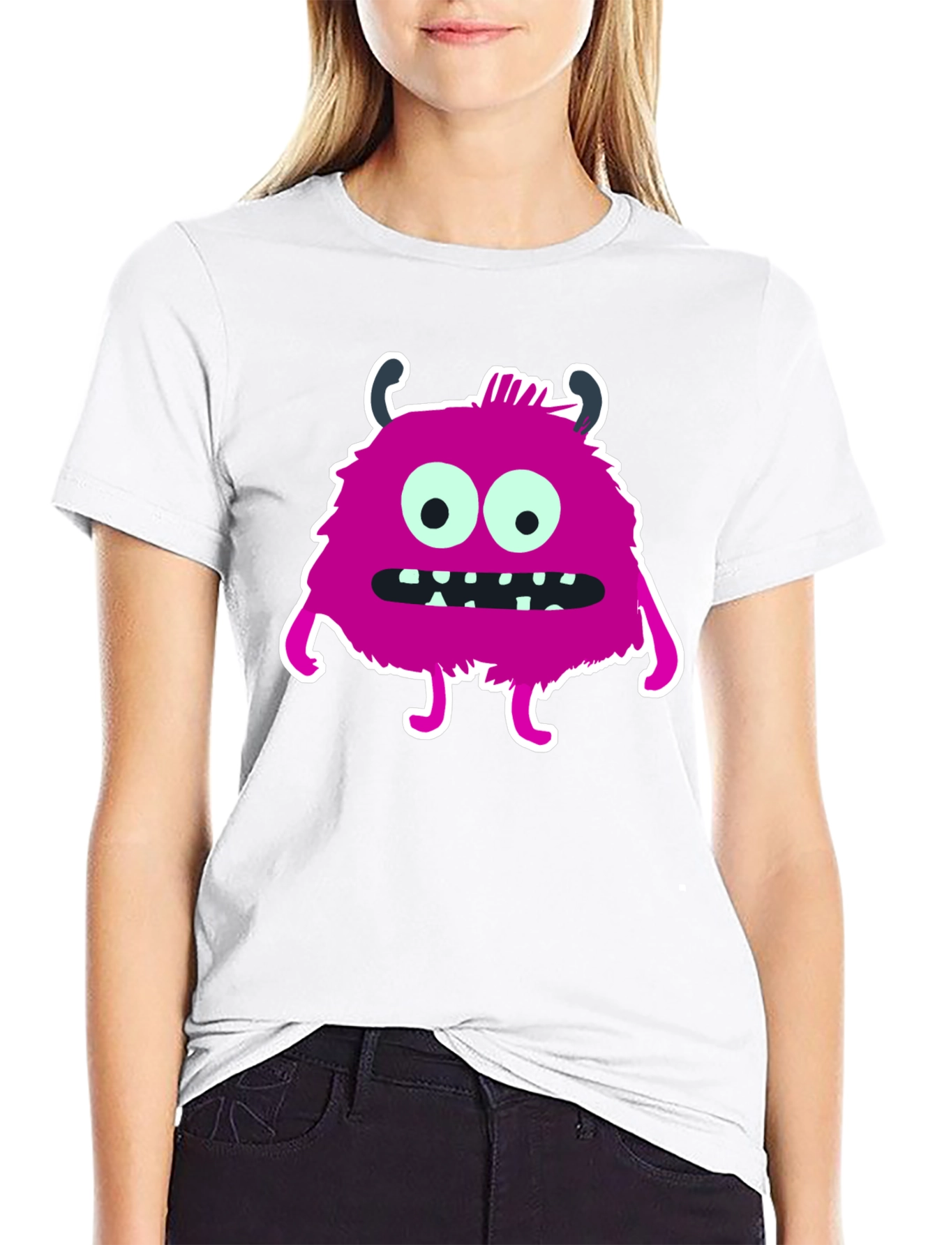 Monster Graphic T-Shirt - Black