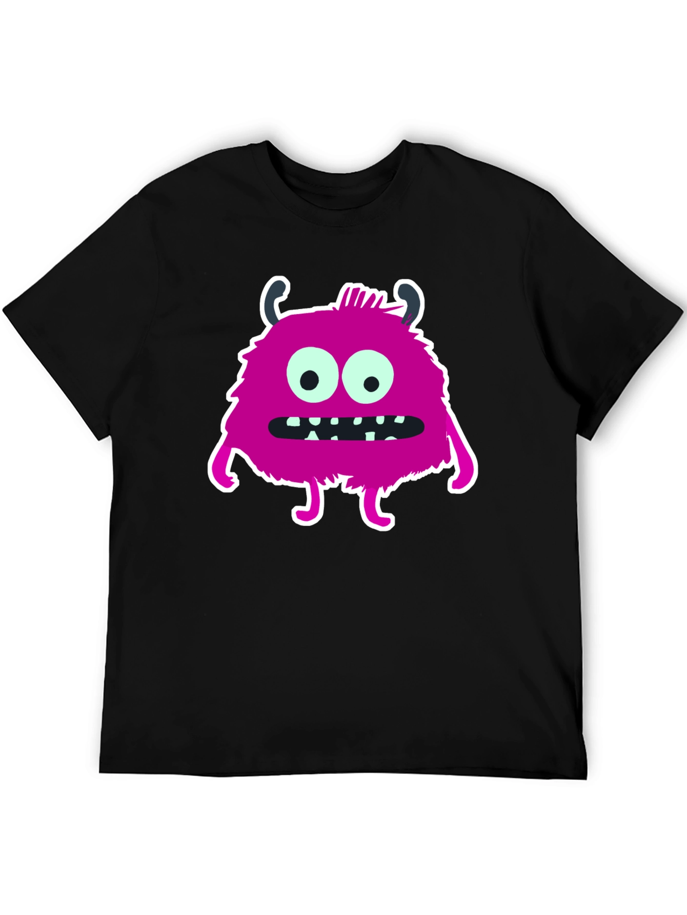 Monster Graphic T-Shirt - Black