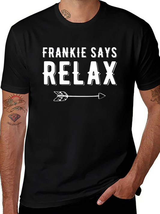 Frankie Says Relax T-Shirt - Black Cotton Tee