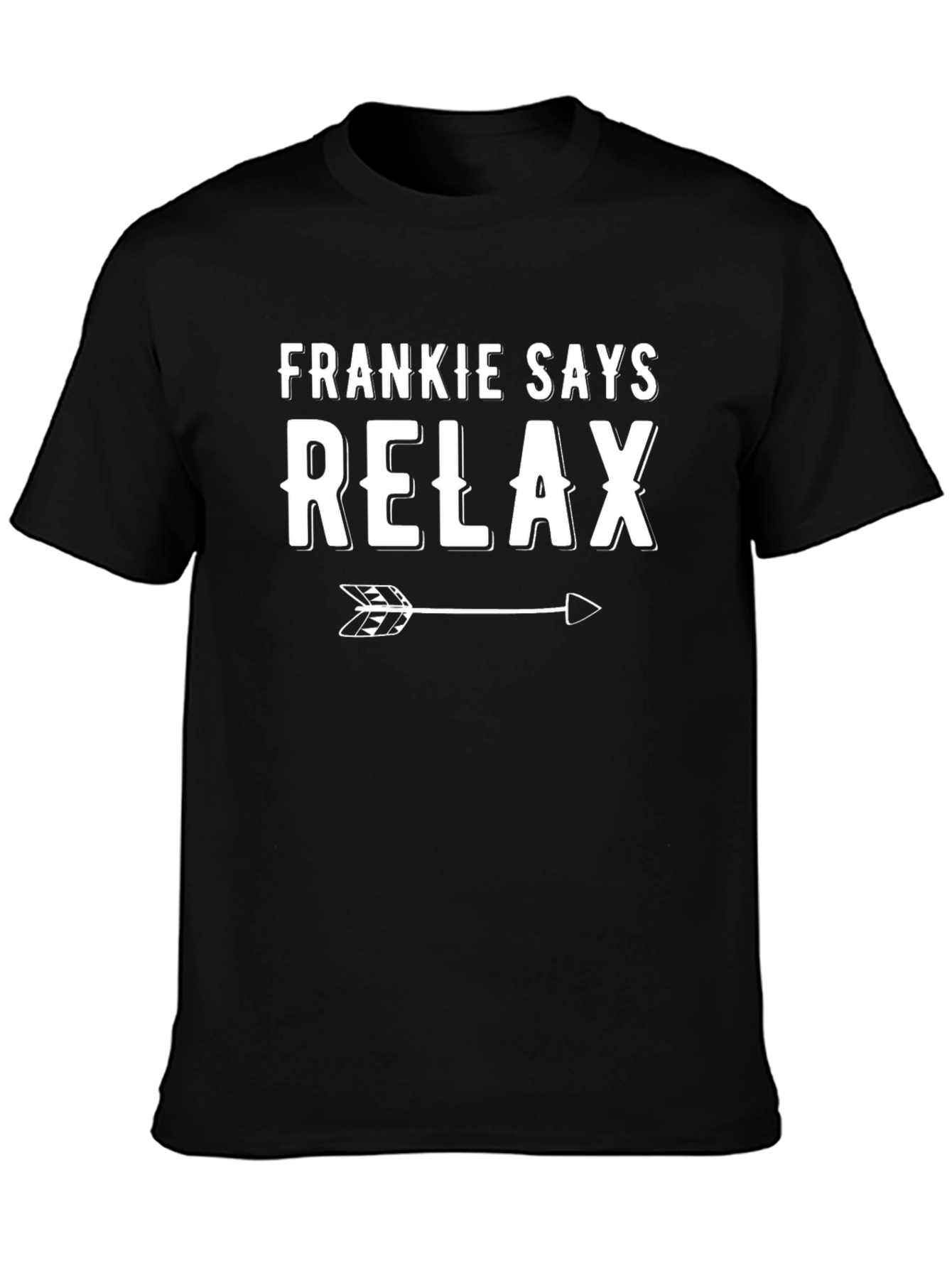 Frankie Says Relax T-Shirt - Black Cotton Tee