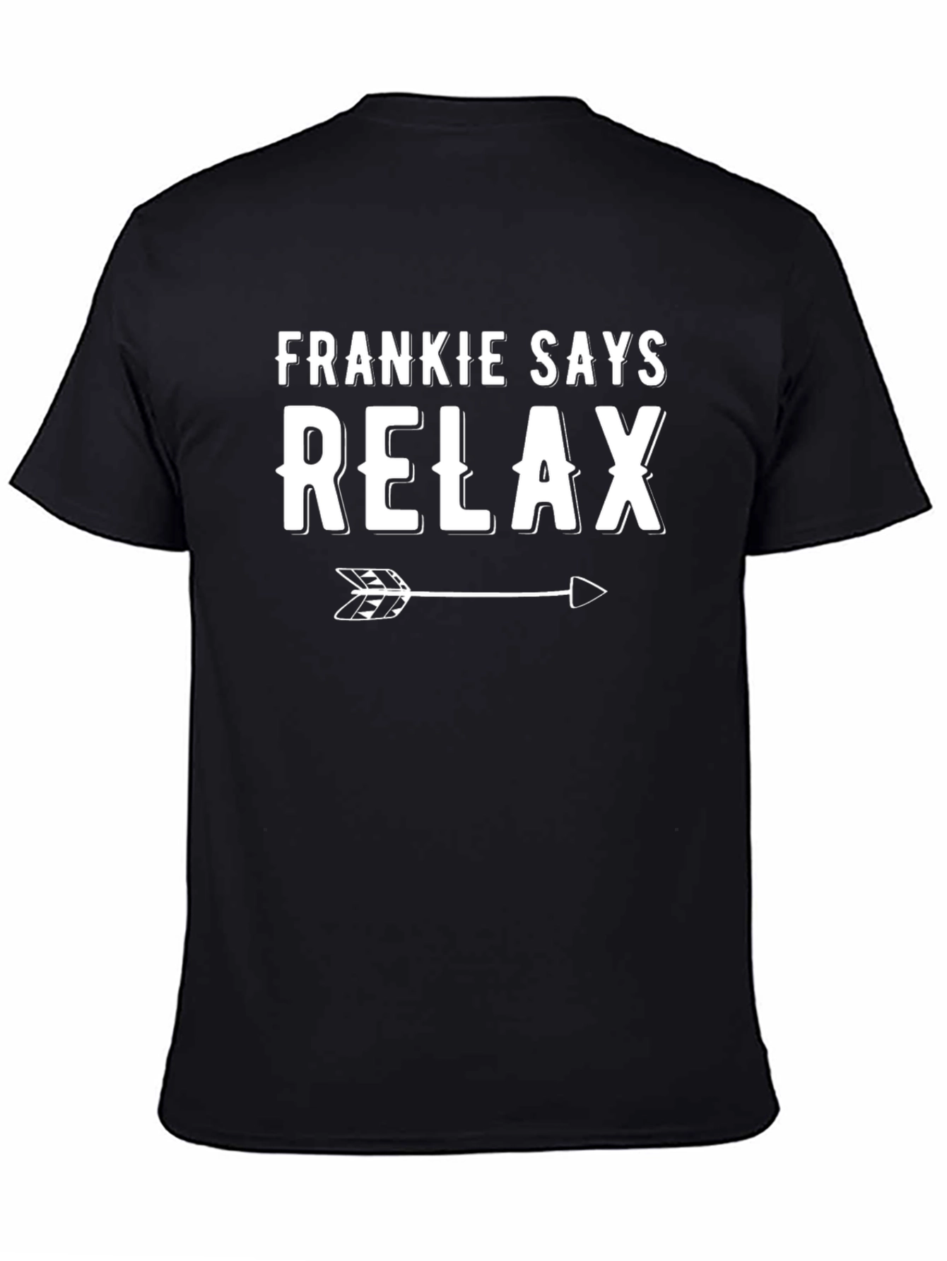 Frankie Says Relax T-Shirt - Black Cotton Tee