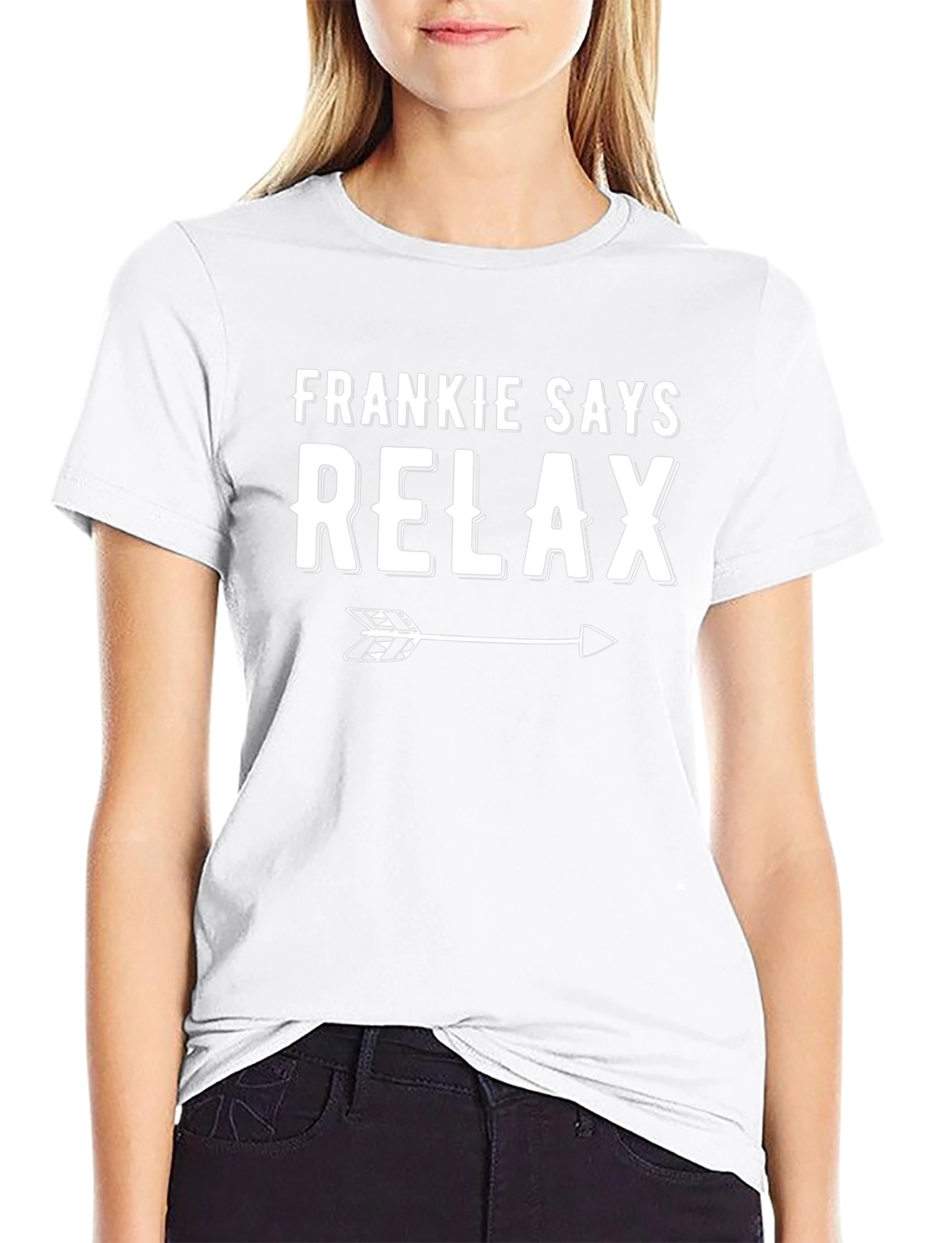 Frankie Says Relax T-Shirt - Black Cotton Tee