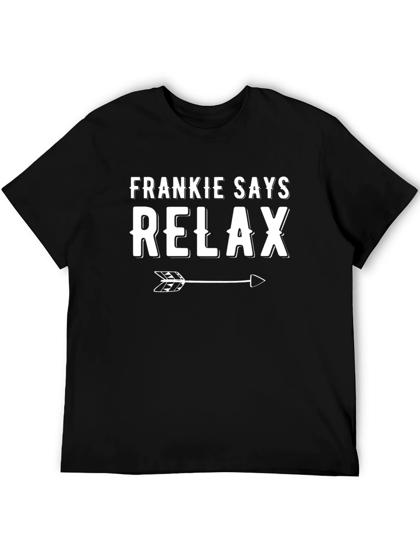 Frankie Says Relax T-Shirt - Black Cotton Tee