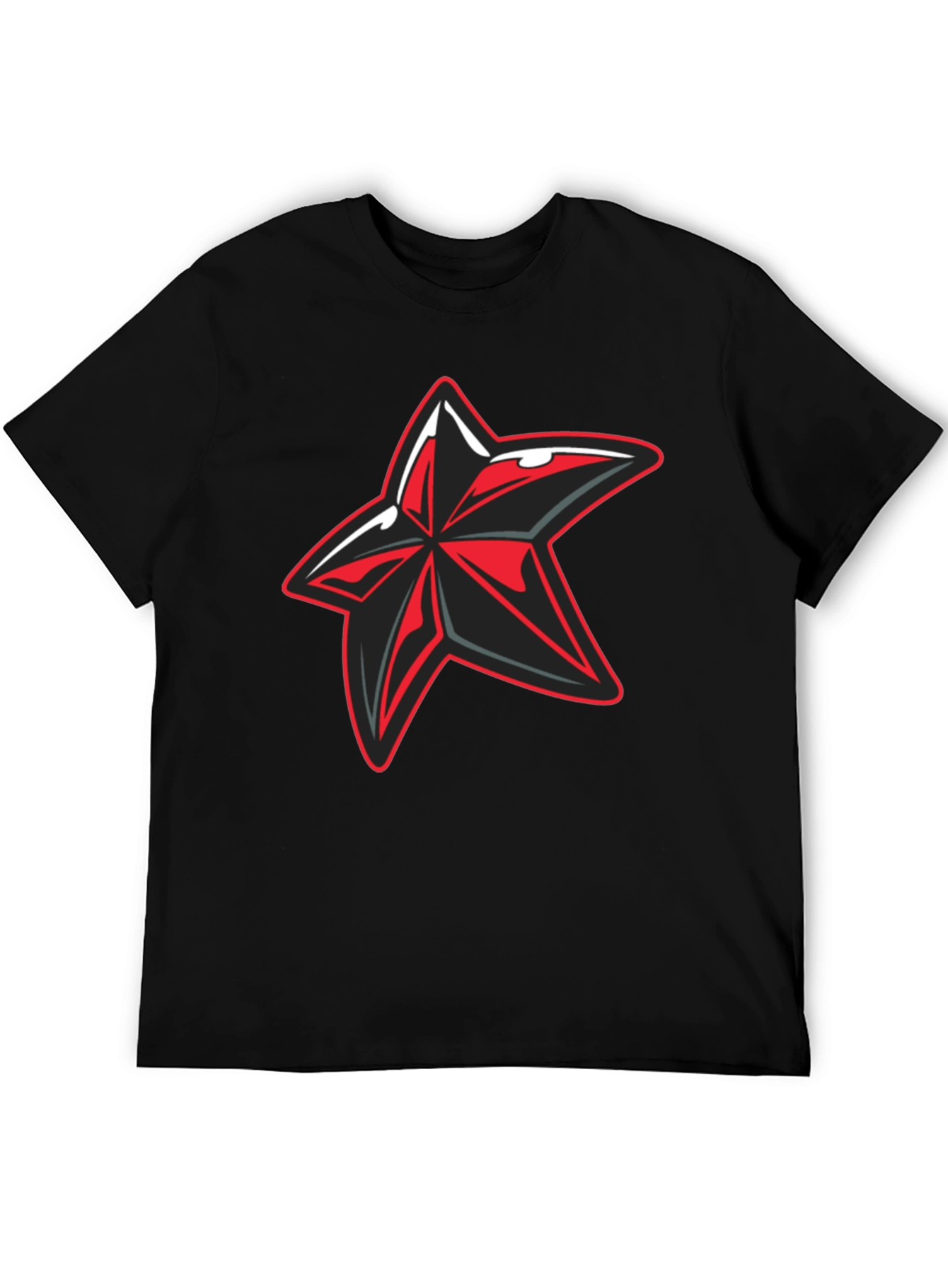 Edgy Graphic Star T-Shirt