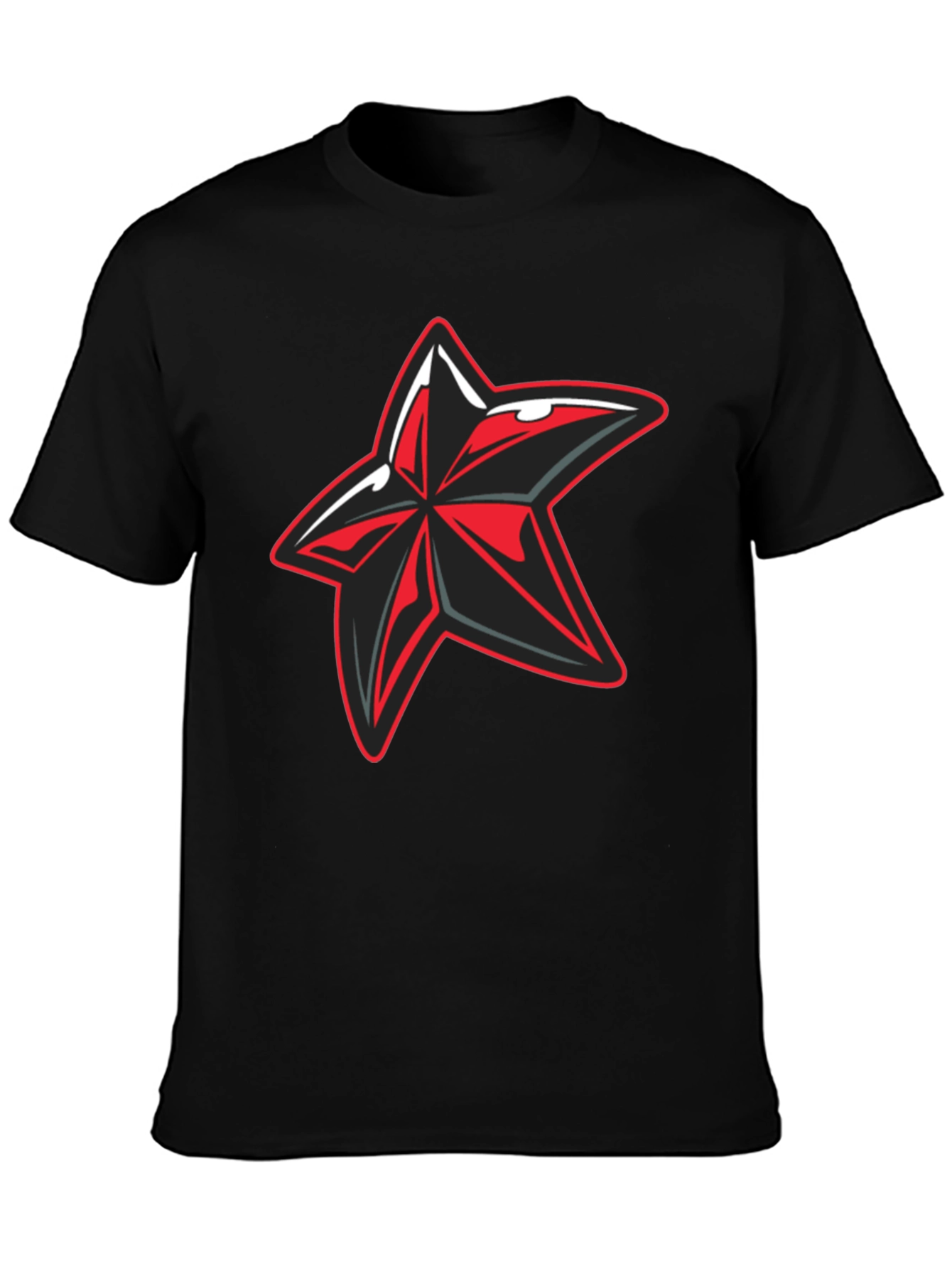 Edgy Graphic Star T-Shirt