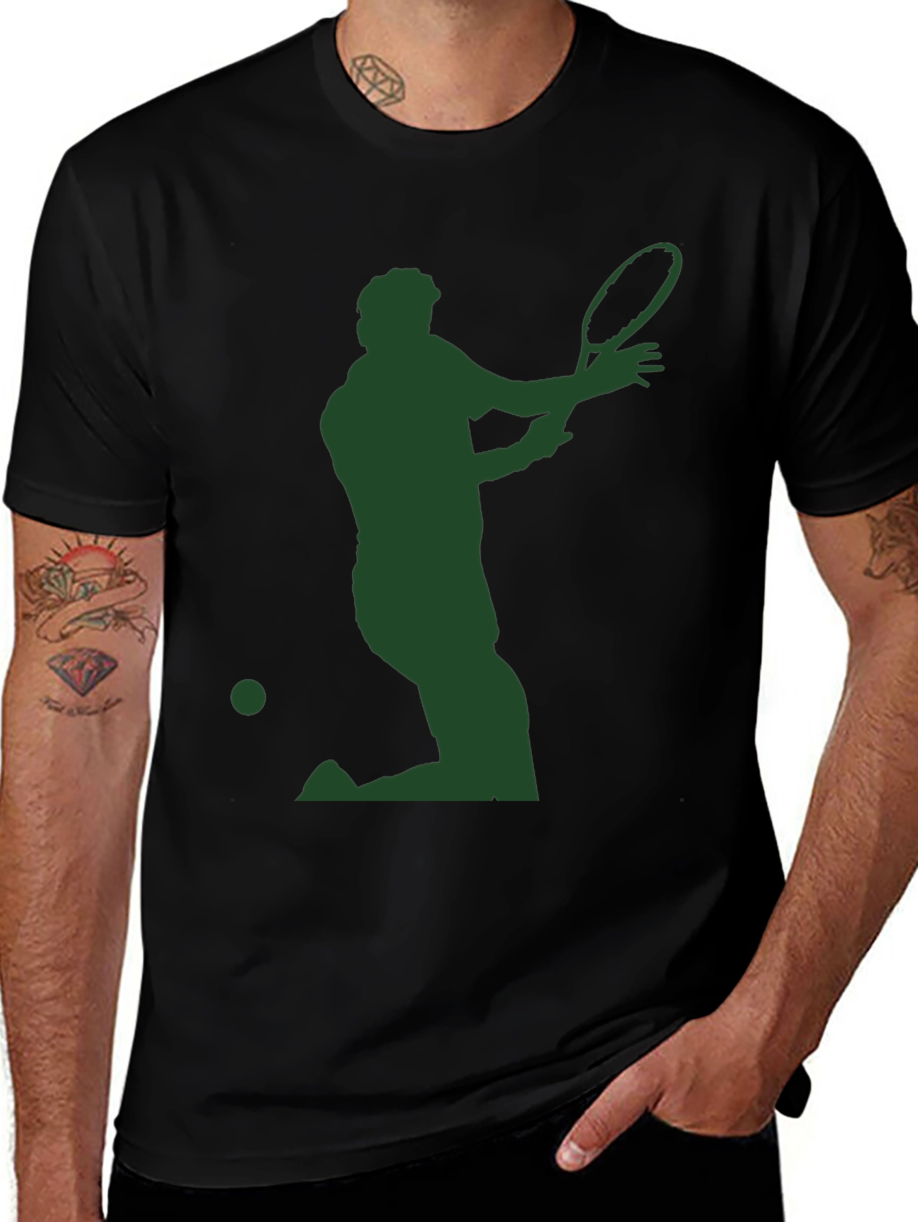 Tennis Player Silhouette Tee