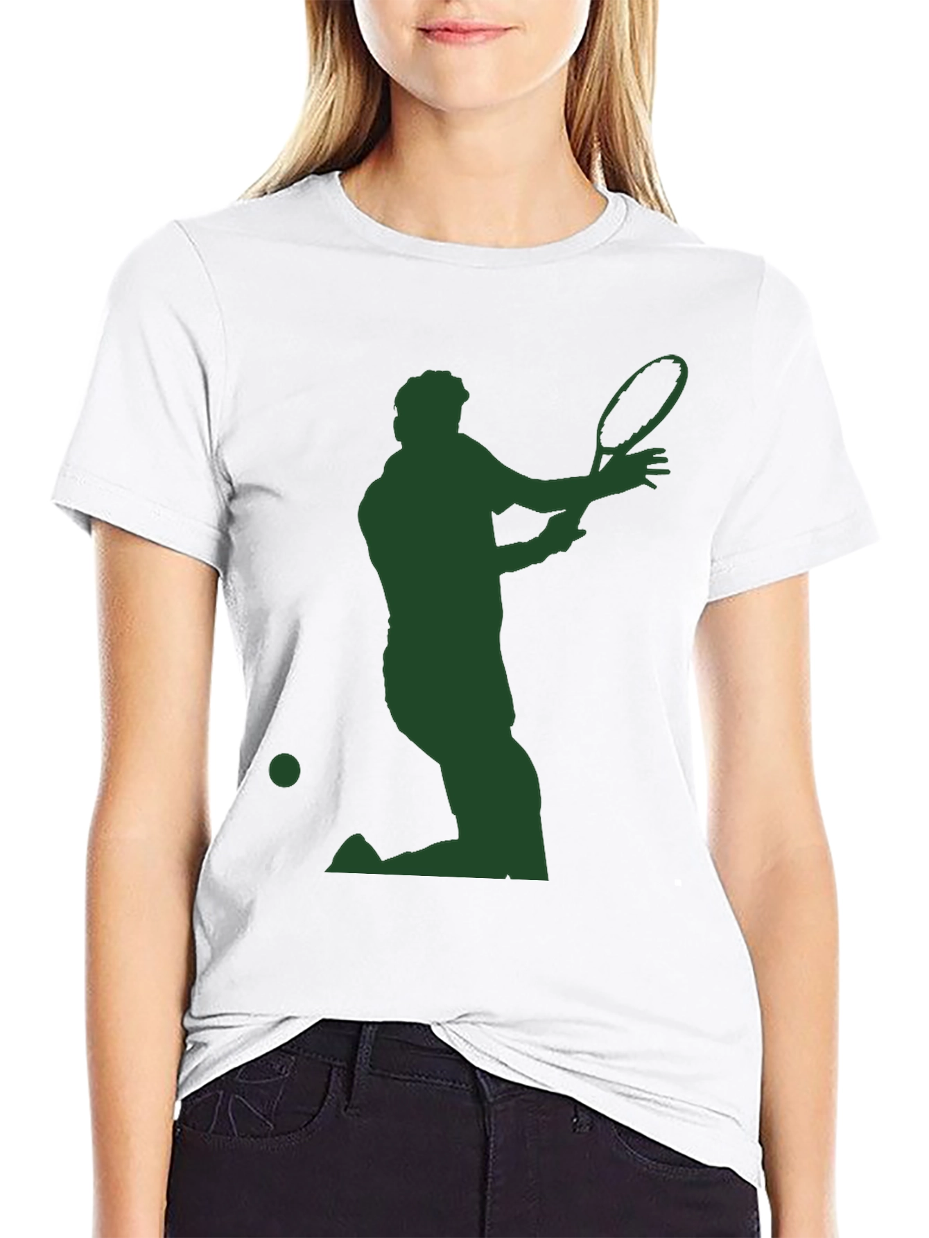 Tennis Player Silhouette Tee