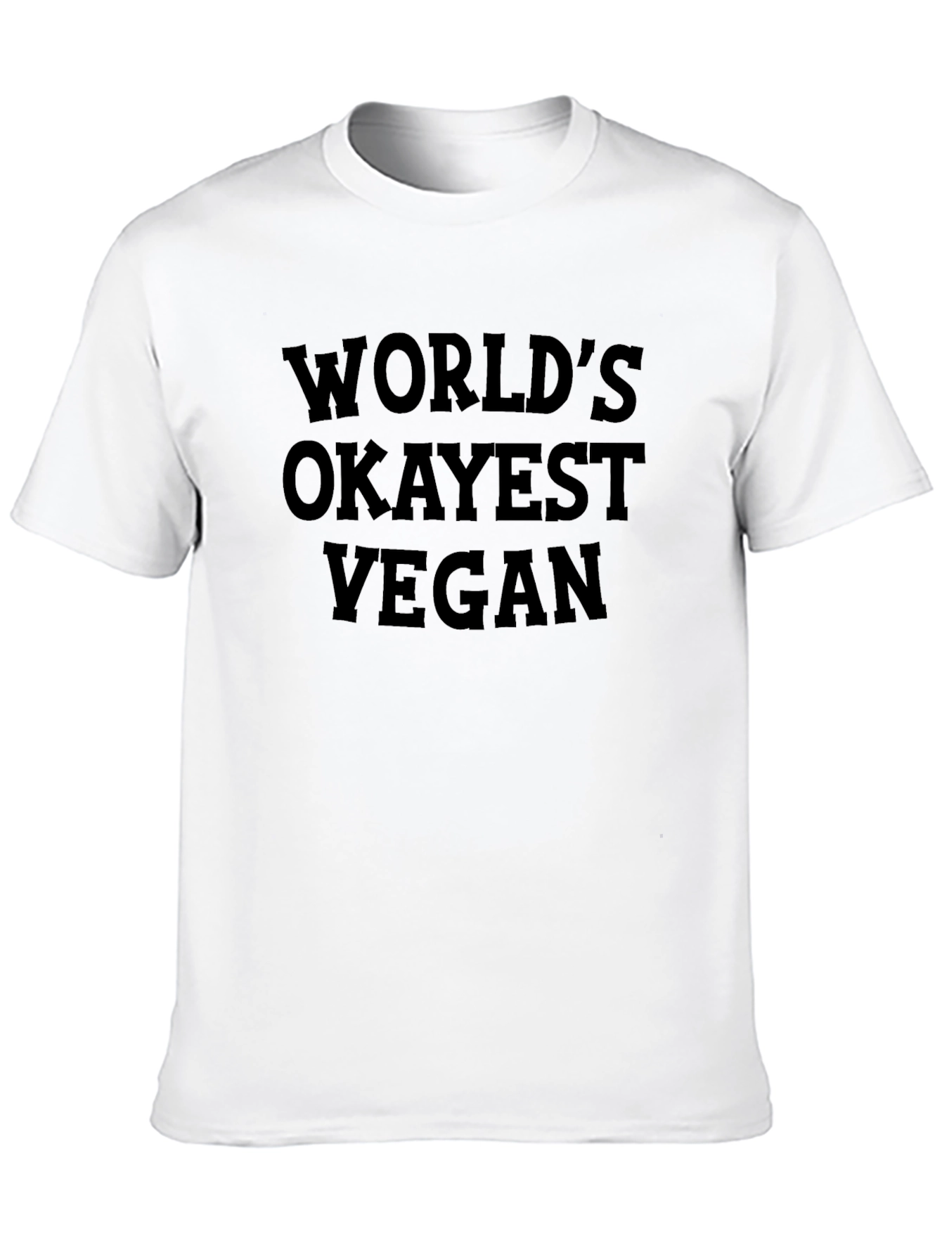 Worlds Okayest Vegan Funny T-Shirt