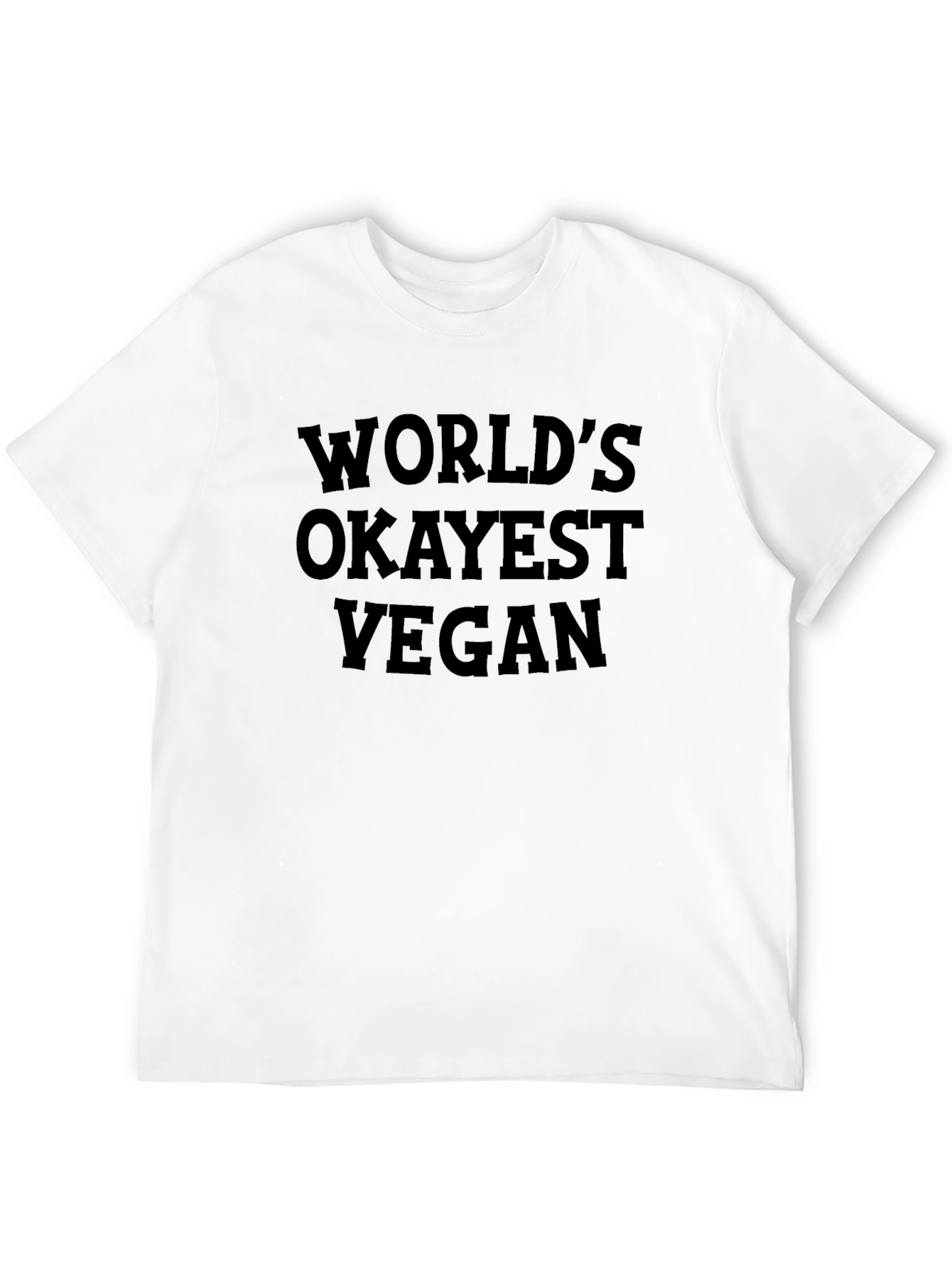 Worlds Okayest Vegan Funny T-Shirt