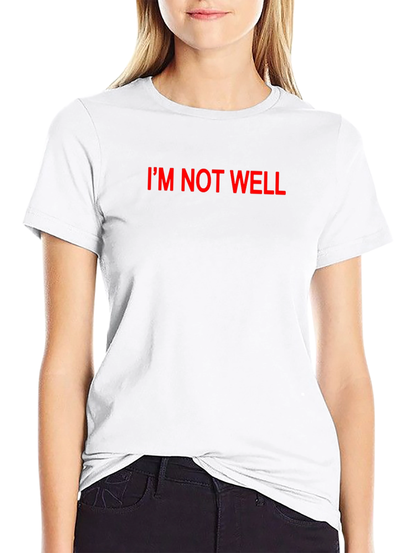 Im Not Well Black T-Shirt
