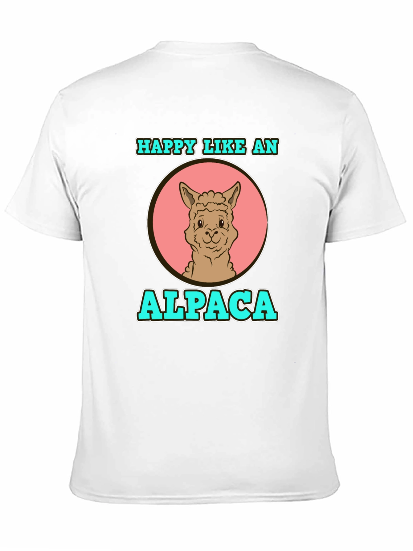 Happy Like an Alpaca Graphic T-Shirt
