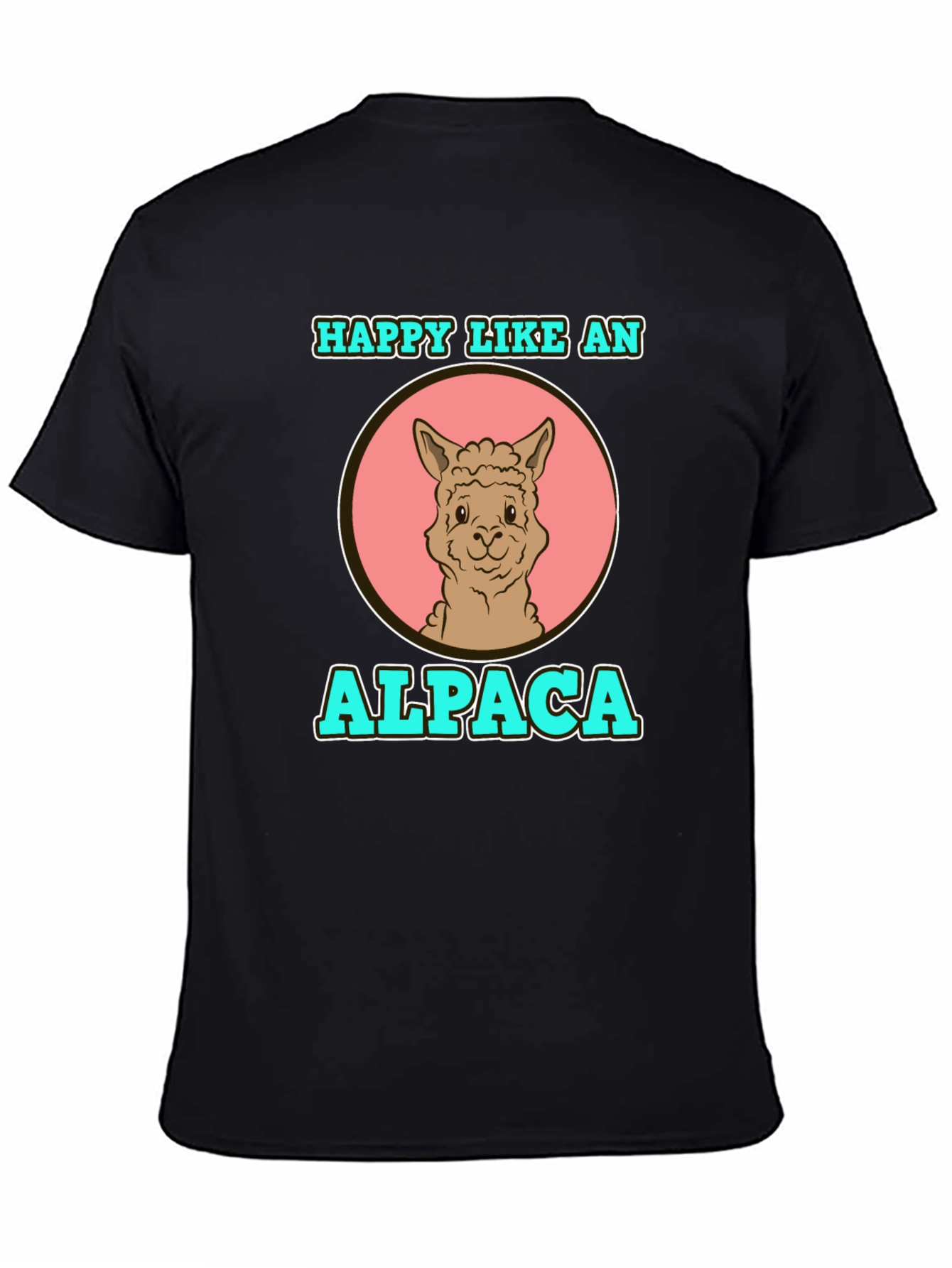 Happy Like an Alpaca Graphic T-Shirt