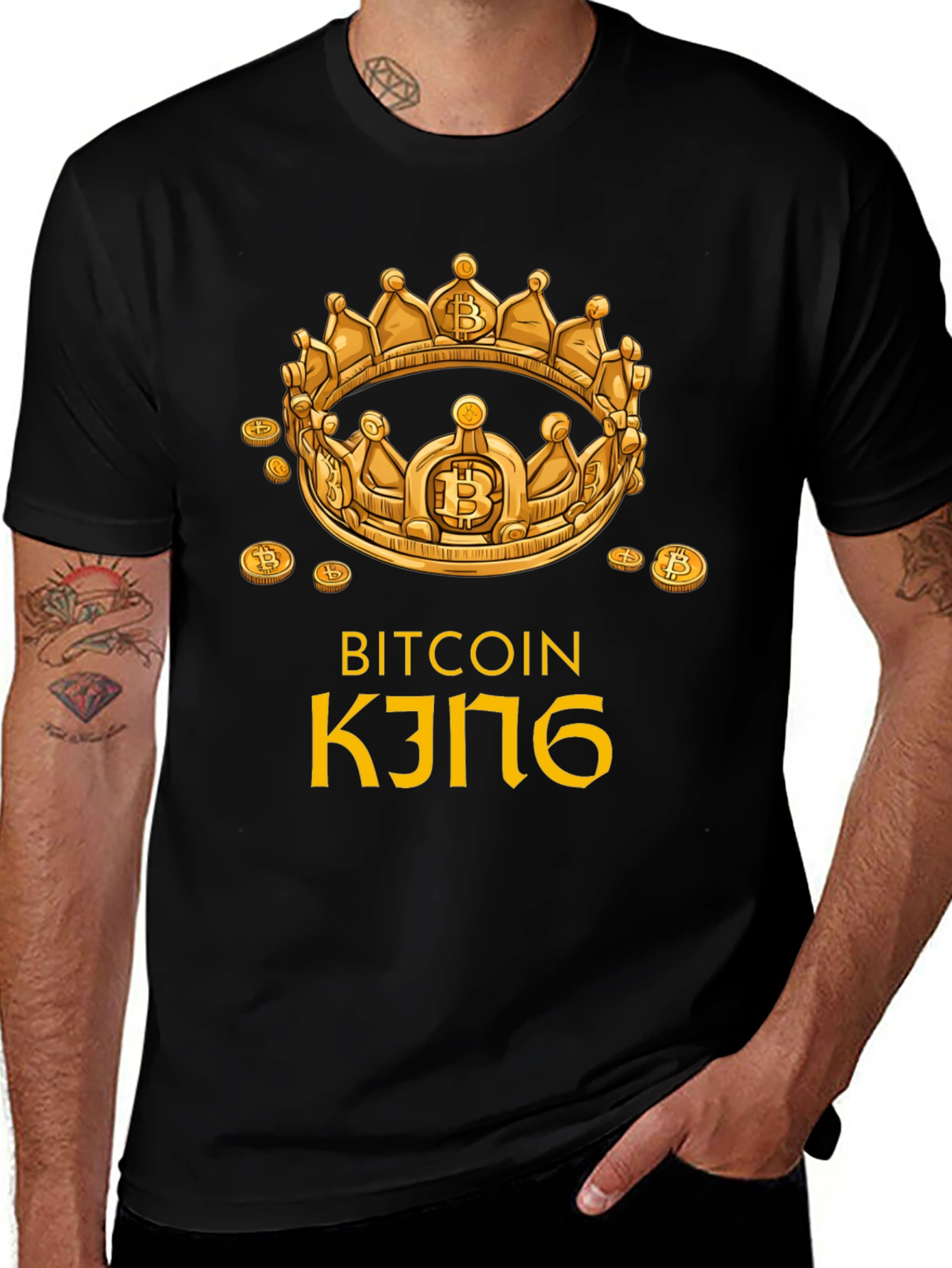 Bitcoin King T-Shirt - Crypto Currency Tee