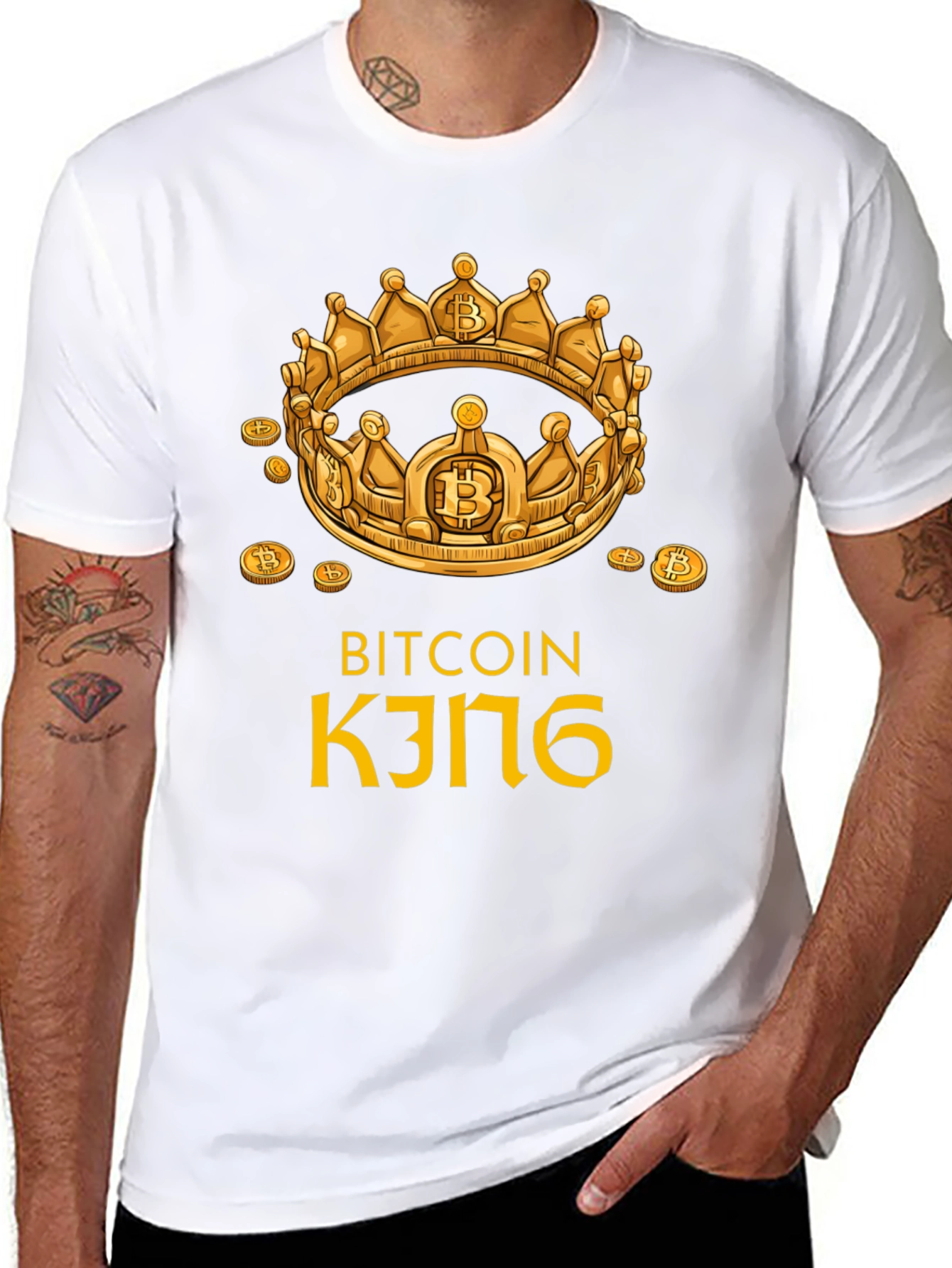 Bitcoin King T-Shirt - Crypto Currency Tee