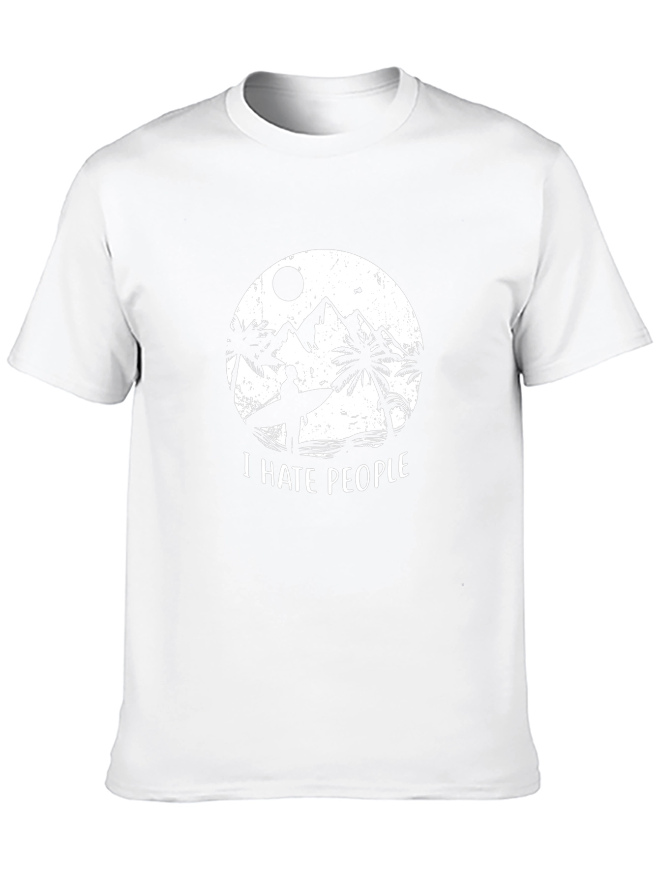 I Hate People Graphic T-Shirt - Beach Vibes