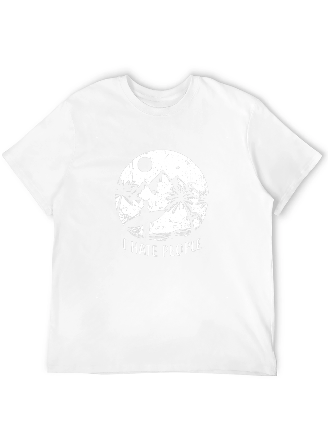 I Hate People Graphic T-Shirt - Beach Vibes