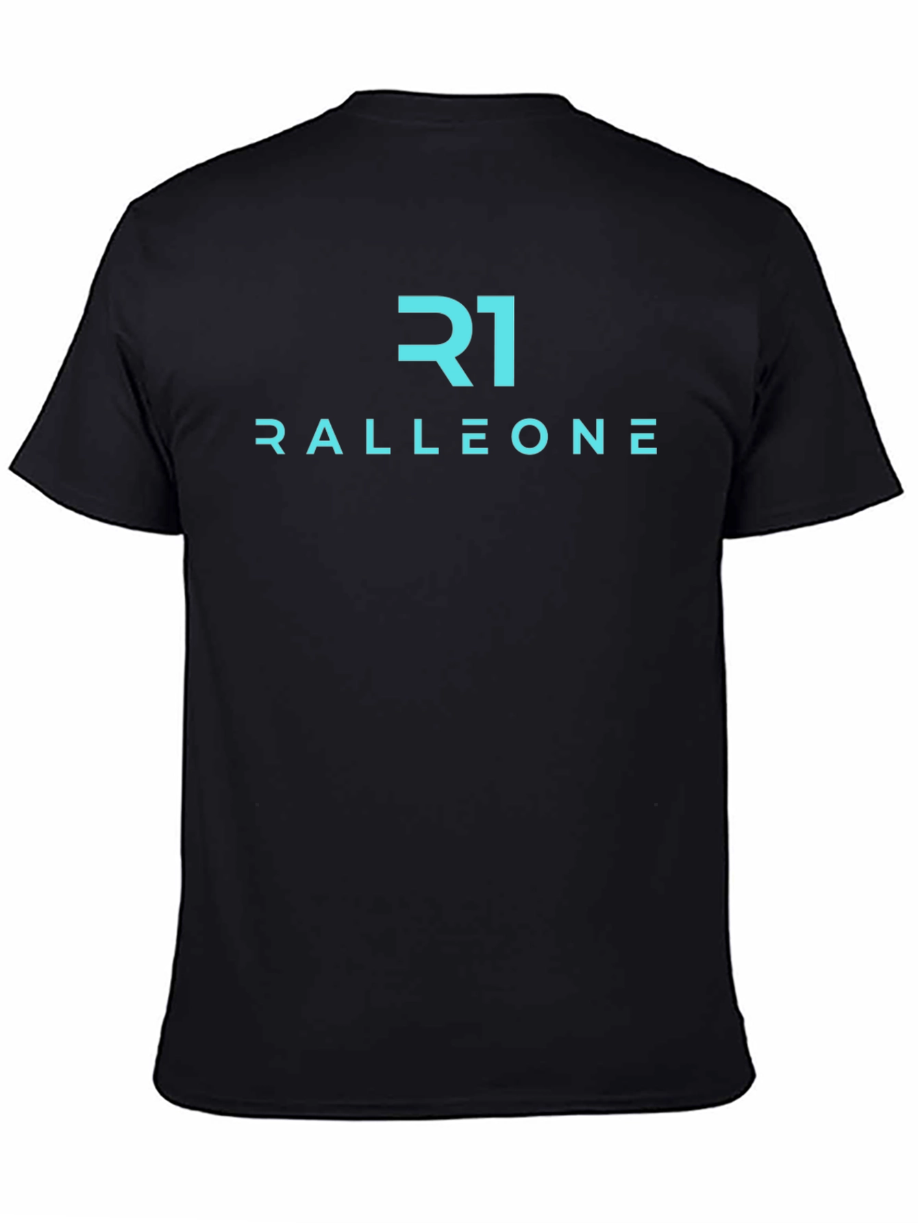 Ralleone Black Tee - Modern Graphic Print