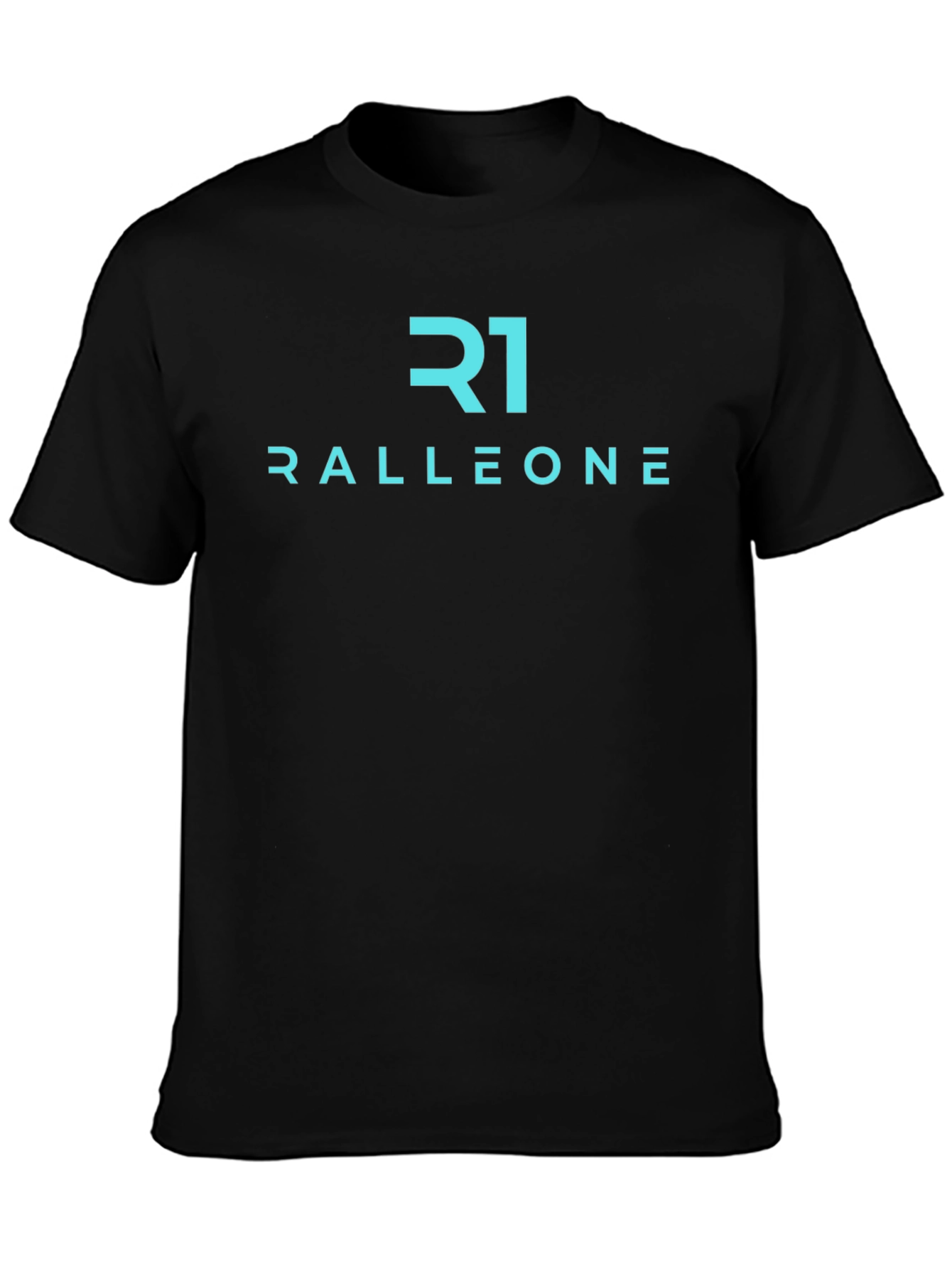 Ralleone Black Tee - Modern Graphic Print