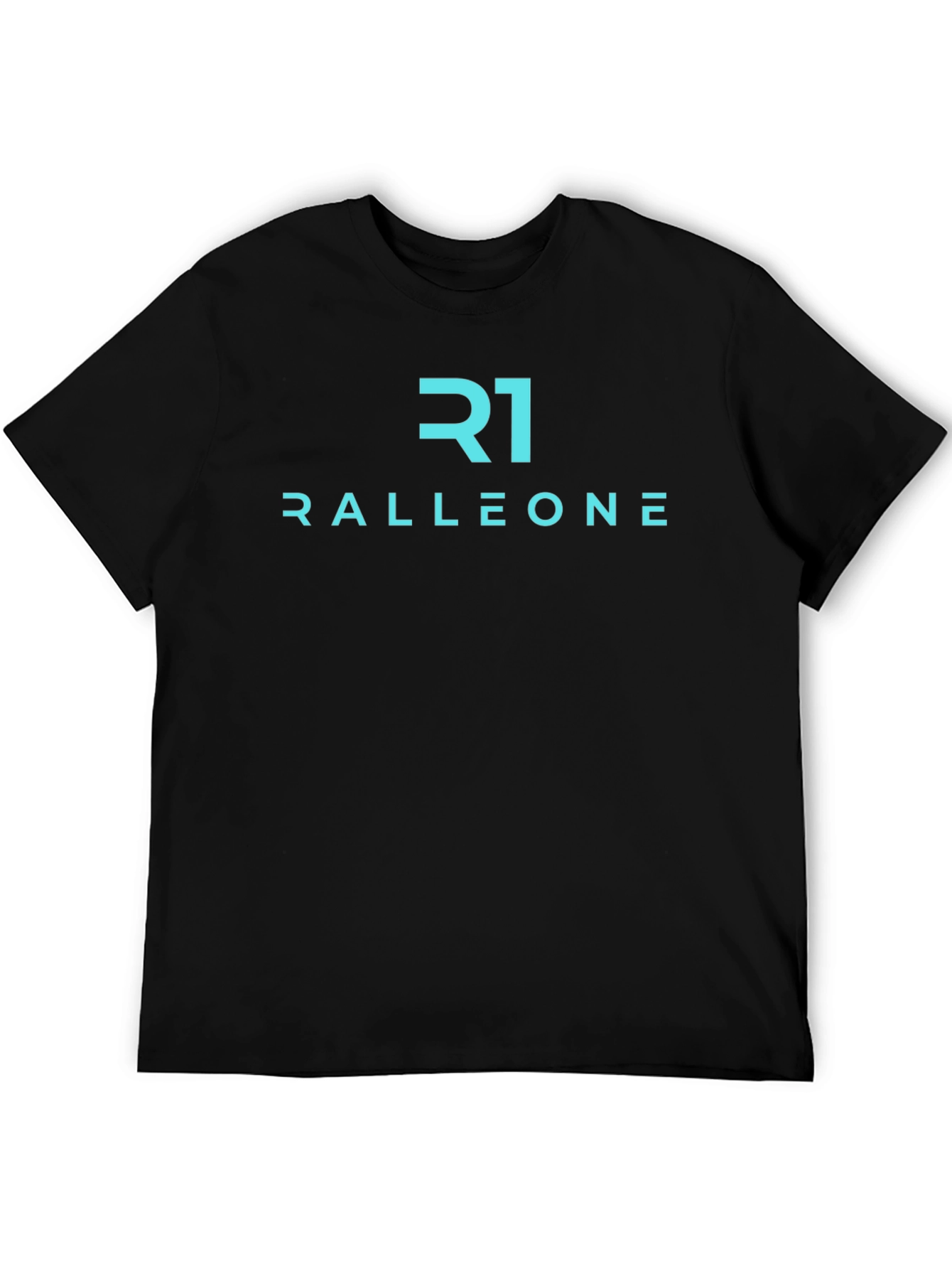 Ralleone Black Tee - Modern Graphic Print