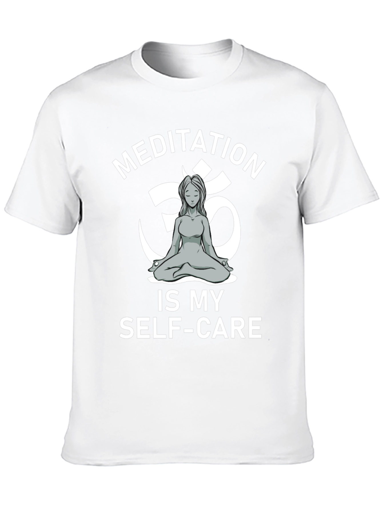 Meditation is My Self-Care Black Graphic Tee