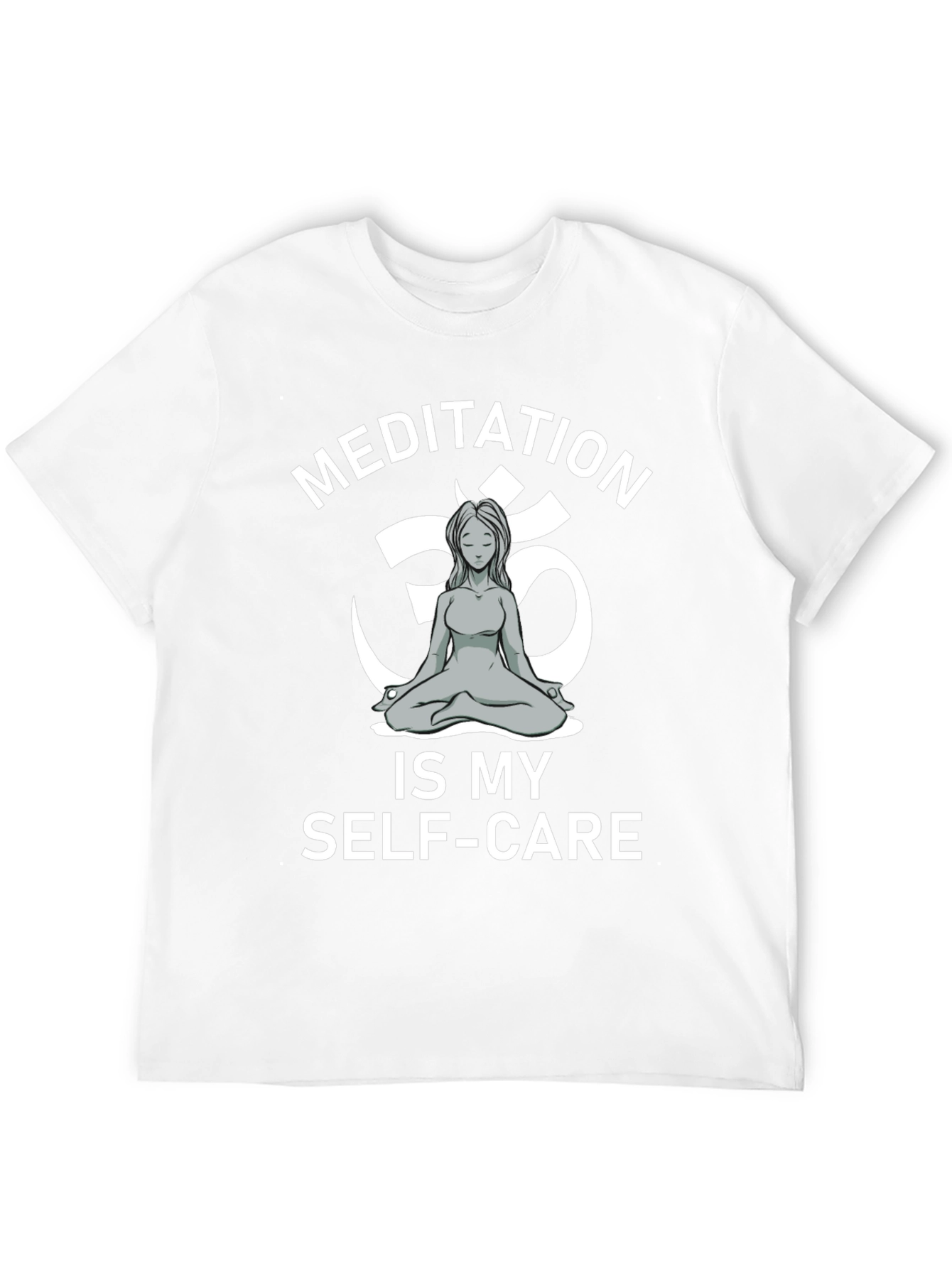 Meditation is My Self-Care Black Graphic Tee