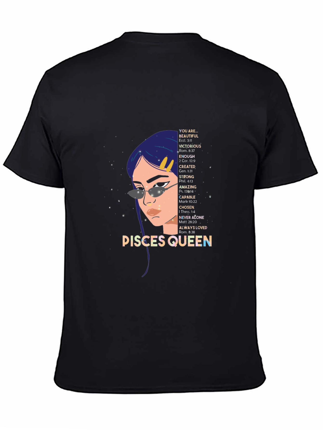 Pisces Queen T-Shirt - Zodiac Sign Graphic Tee