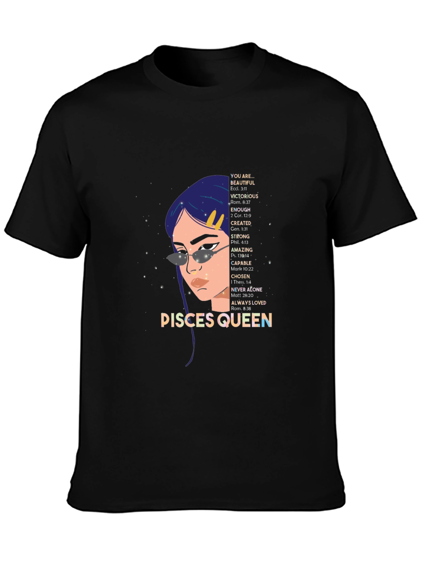 Pisces Queen T-Shirt - Zodiac Sign Graphic Tee