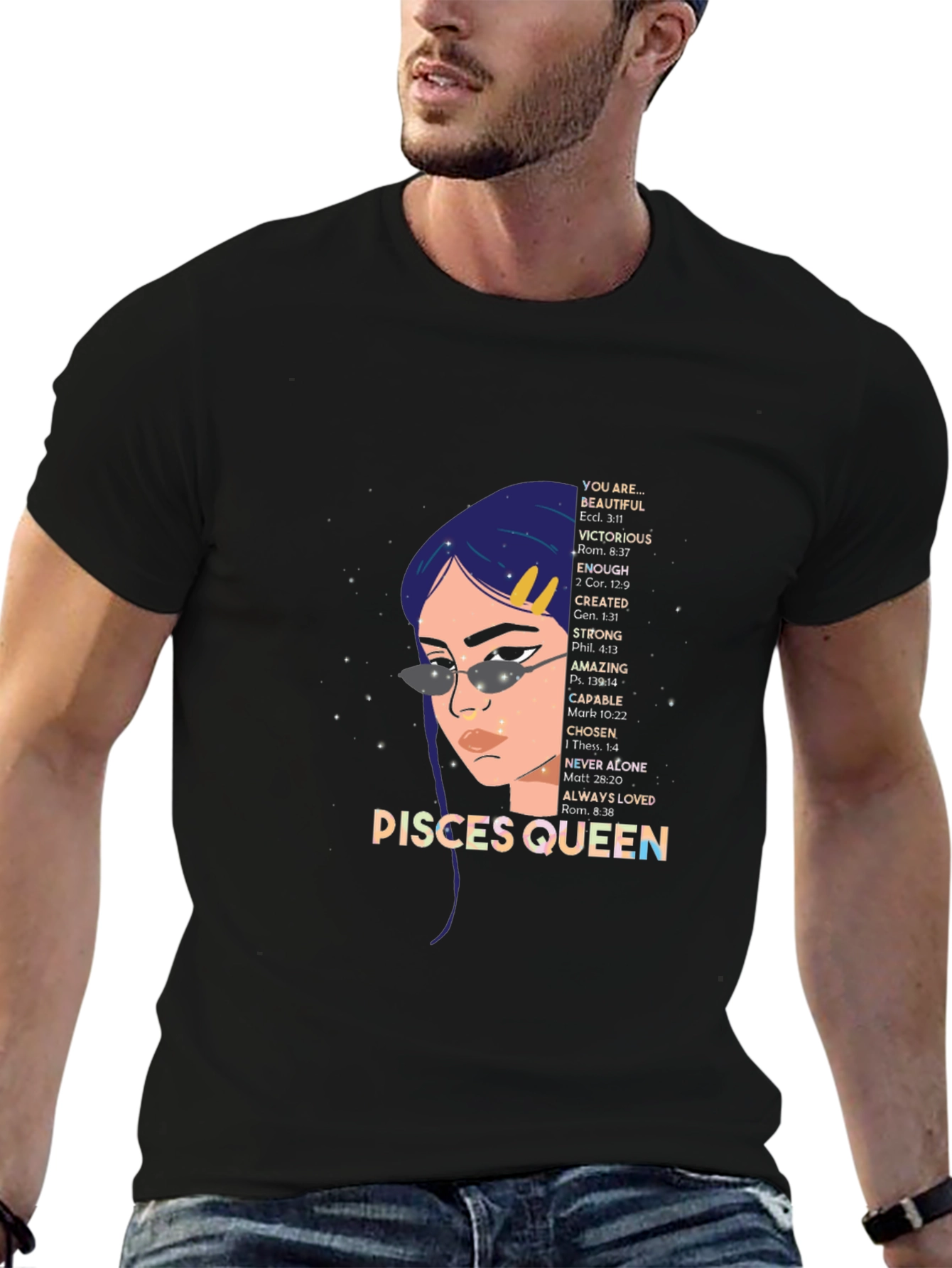 Pisces Queen T-Shirt - Zodiac Sign Graphic Tee