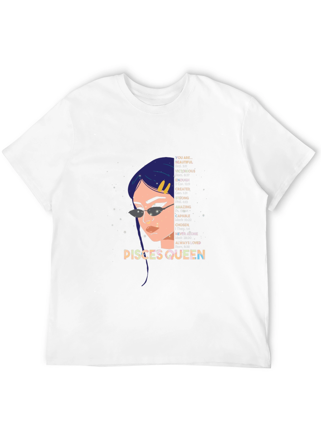 Pisces Queen T-Shirt - Zodiac Sign Graphic Tee