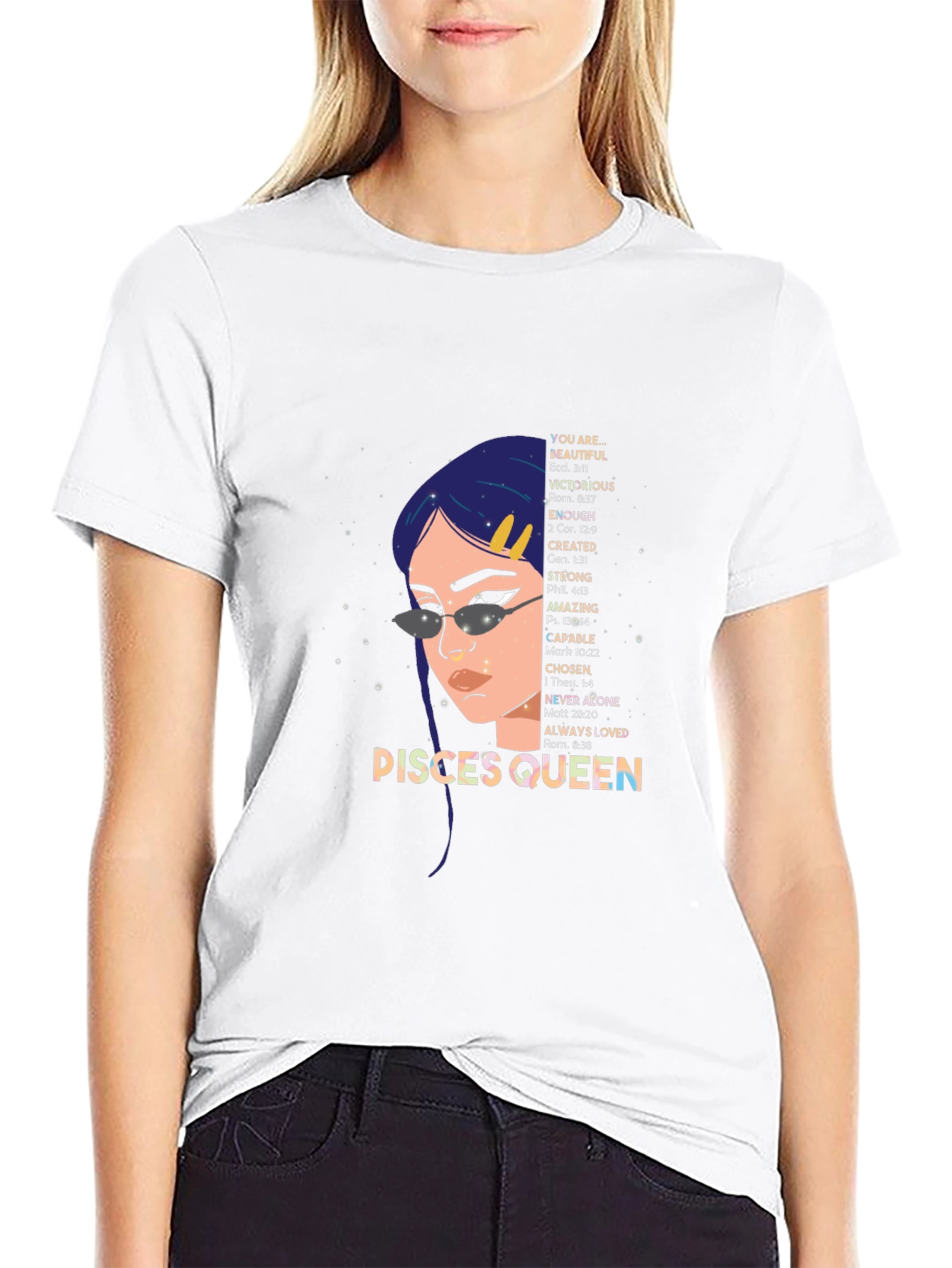 Pisces Queen T-Shirt - Zodiac Sign Graphic Tee
