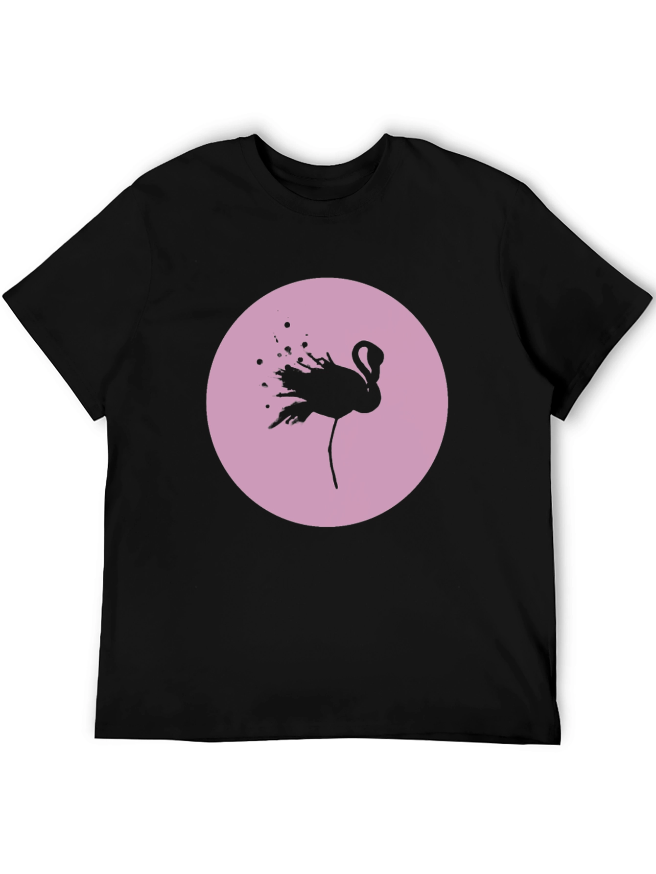 Flamingo Graphic Tee - Black