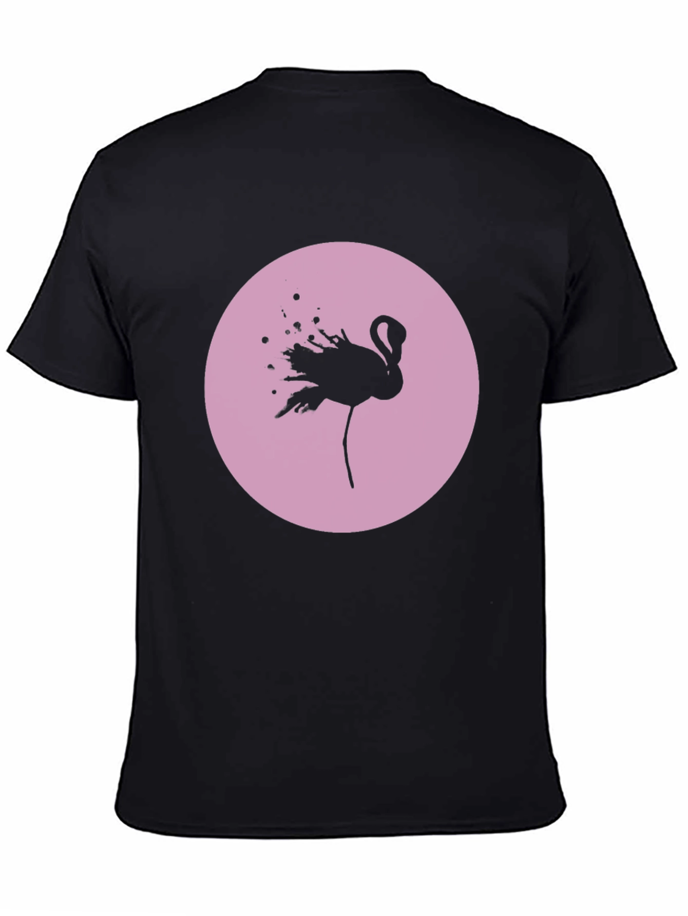 Flamingo Graphic Tee - Black