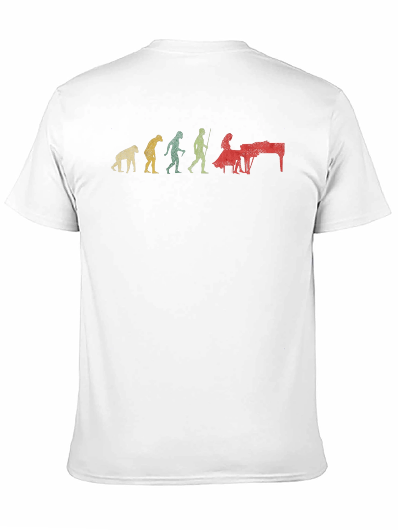 Evolution of Piano Player Mens T-Shirt