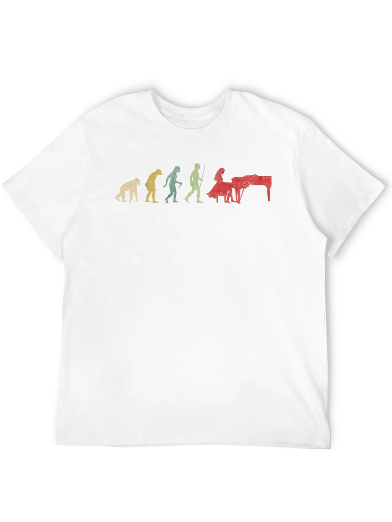 Evolution of Piano Player Mens T-Shirt