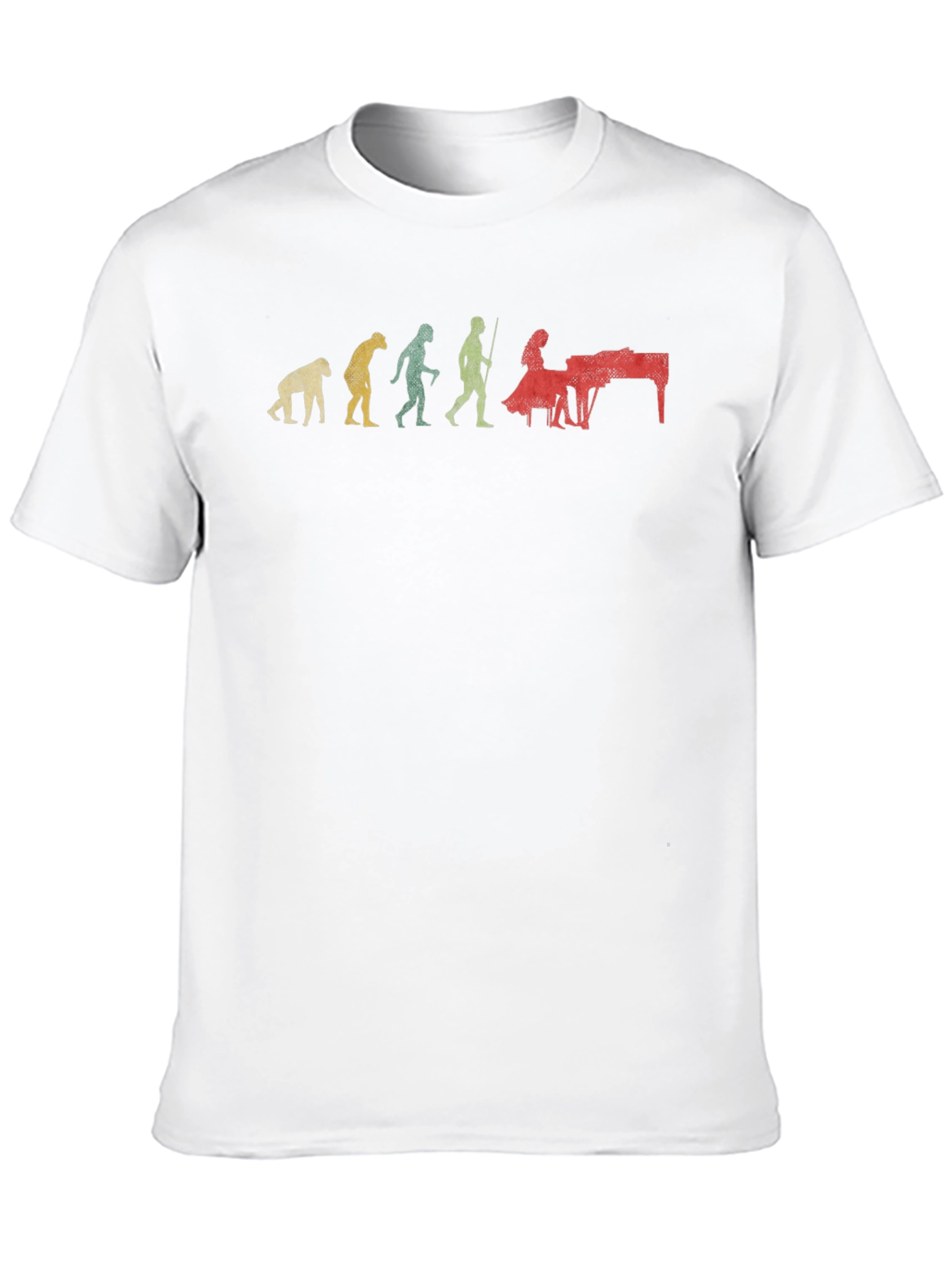 Evolution of Piano Player Mens T-Shirt