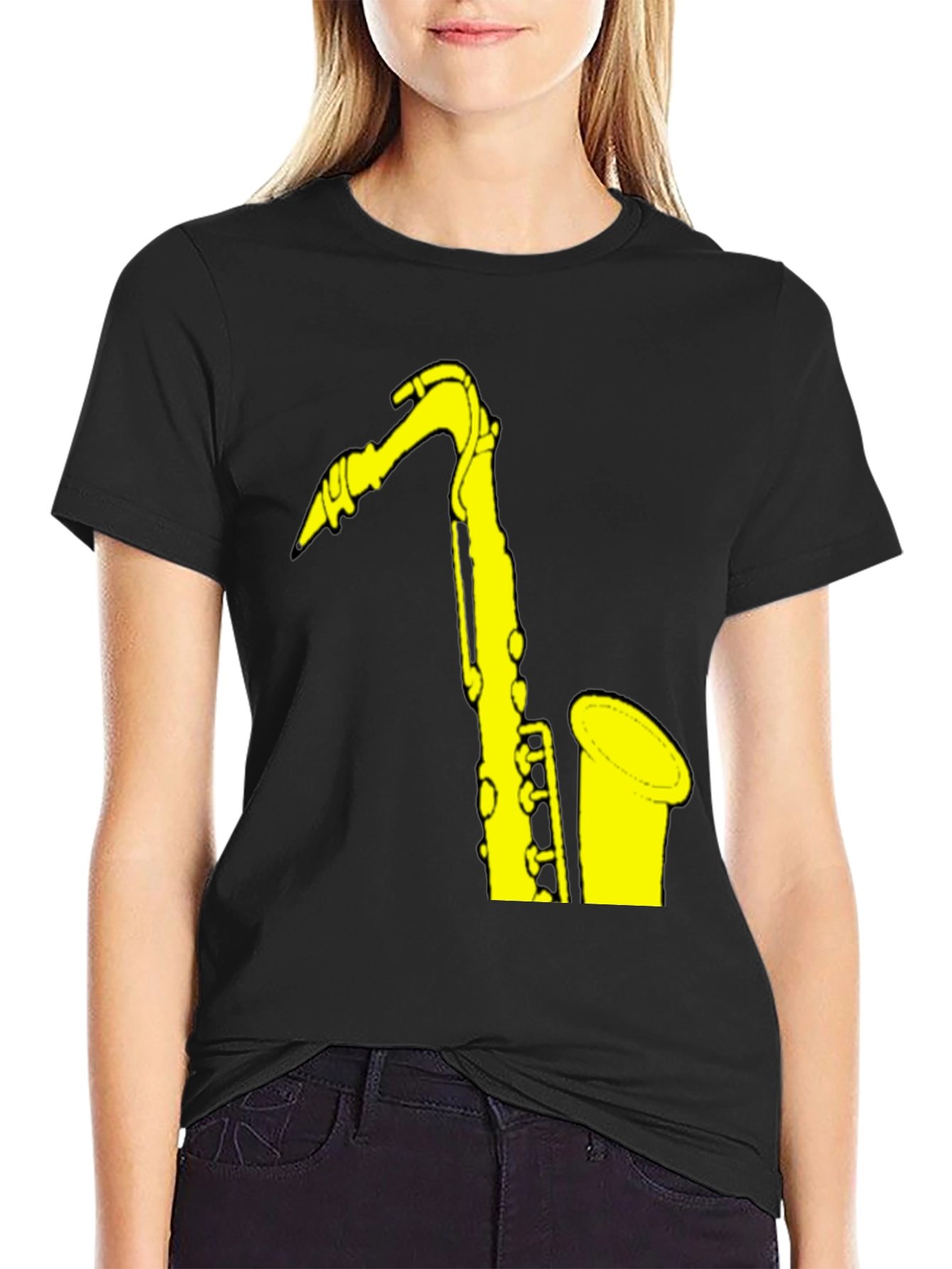 Saxophone Graphic Tee - Music Lovers T-Shirt